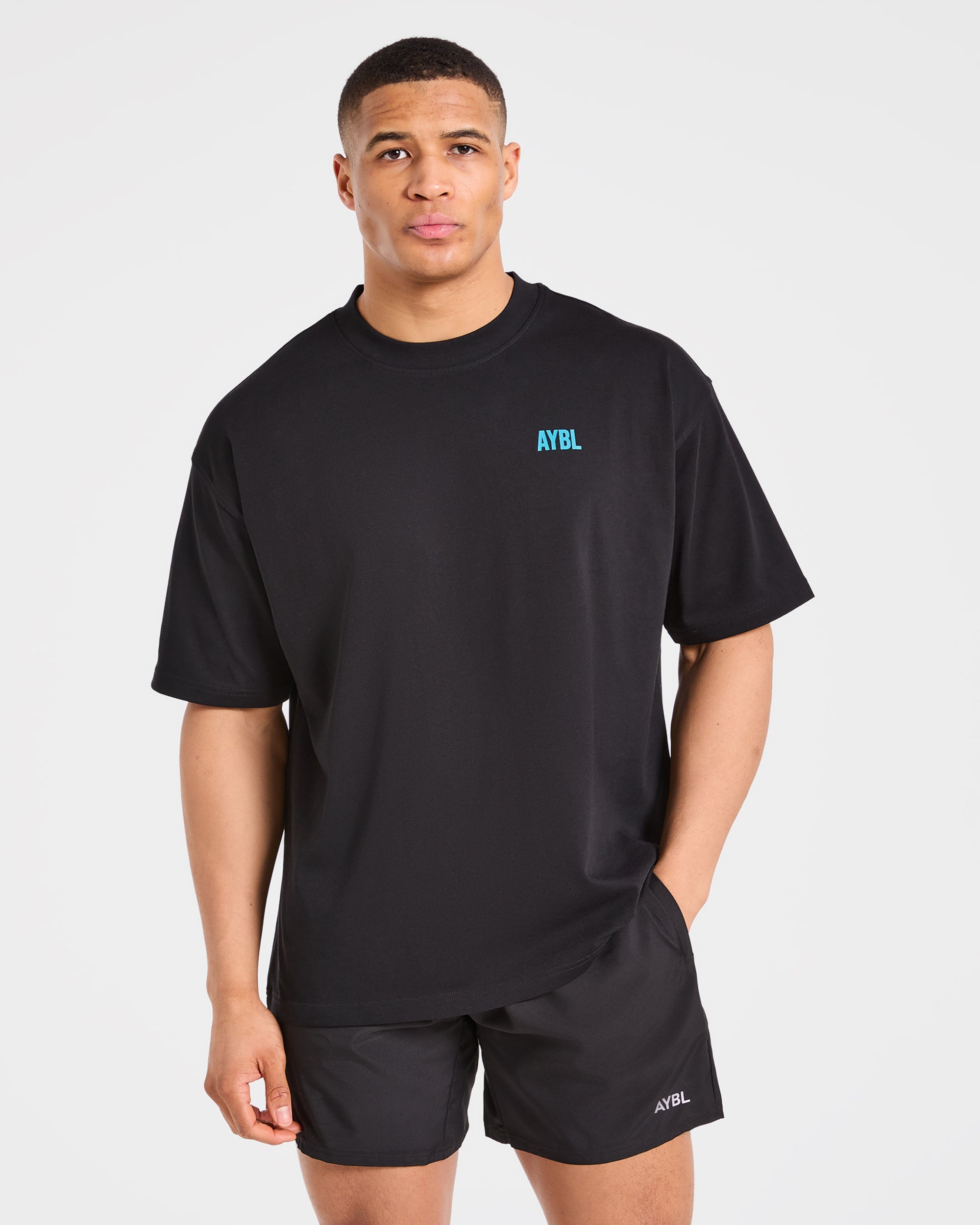AYBL Iron Club Oversized T Shirt - Noir