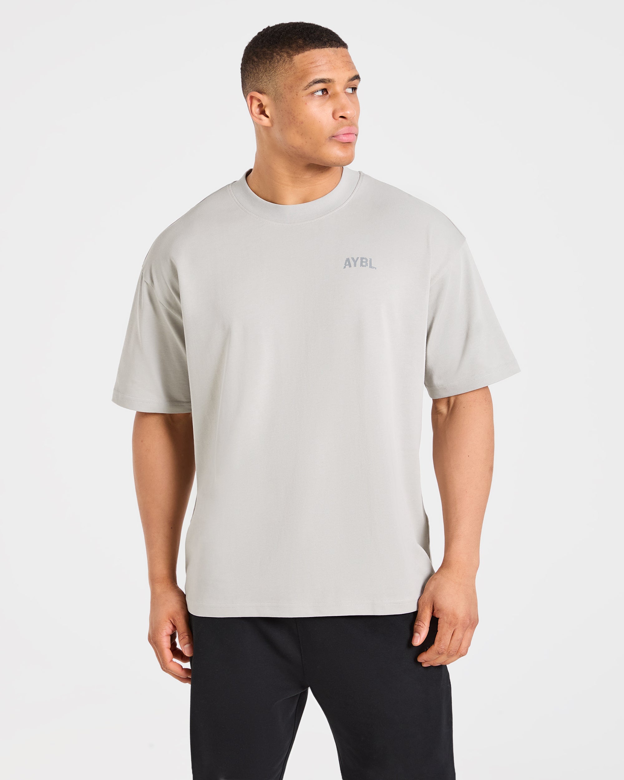 Strength Division Oversized T Shirt - Iced Gris