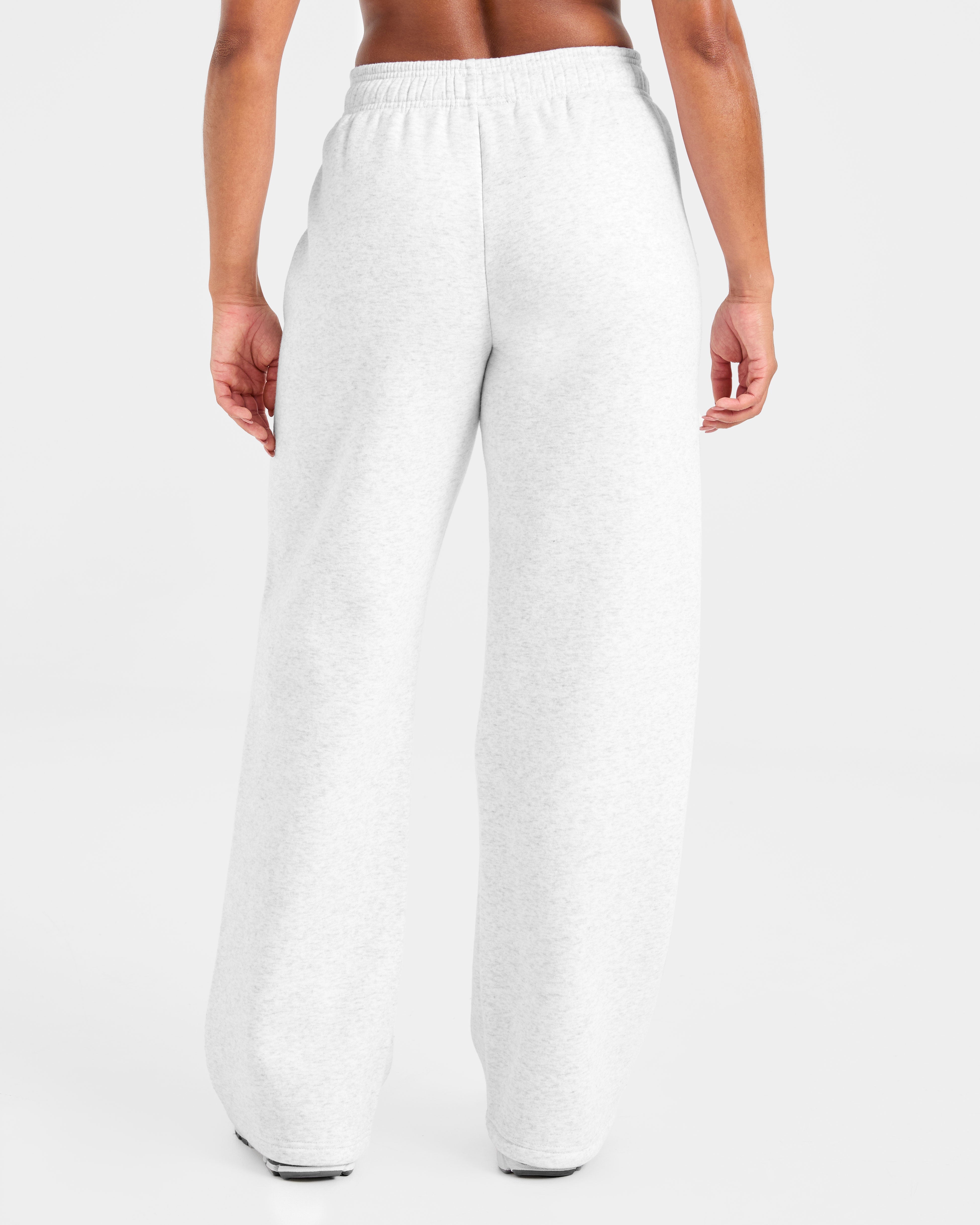 Classic Plush Oversized Straight Leg Joggers - Heather Gris