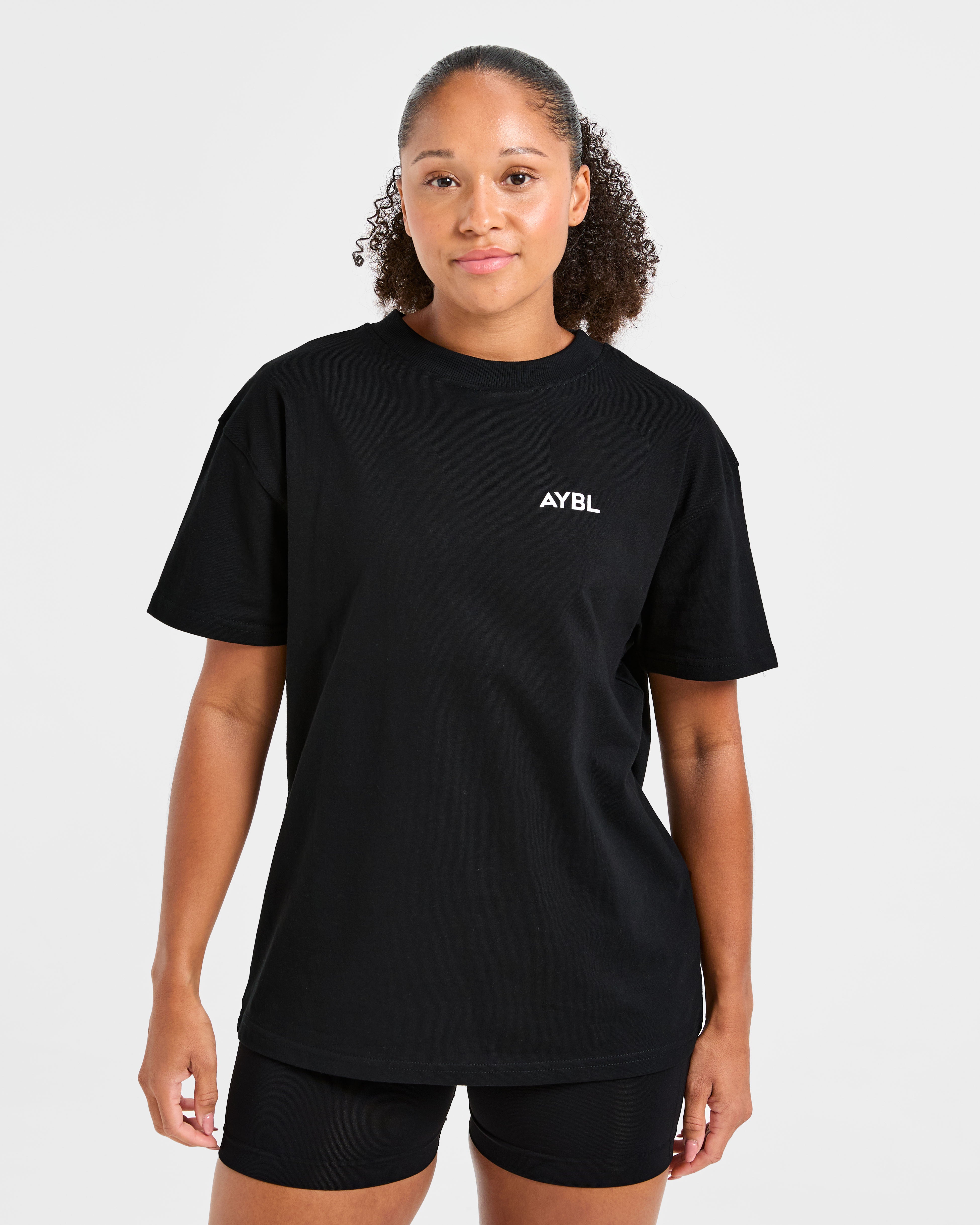 Lift Graphic Oversized T Shirt - Noir