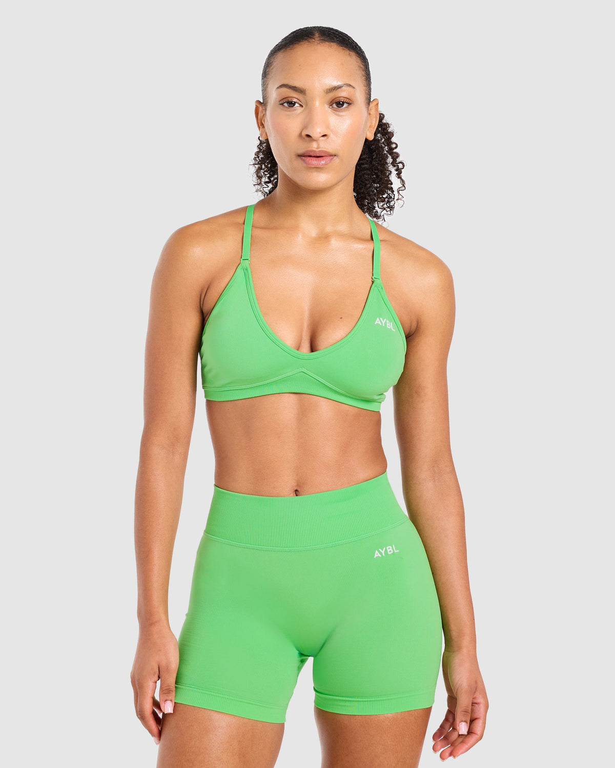Adapt Seamless Strappy Sports Bra - Bright Vert