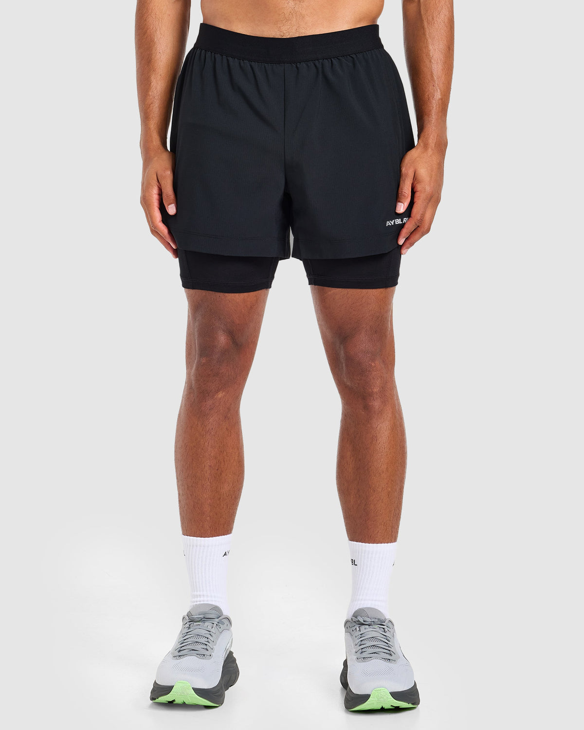 Run 2 in 1 Shorts - Noir
