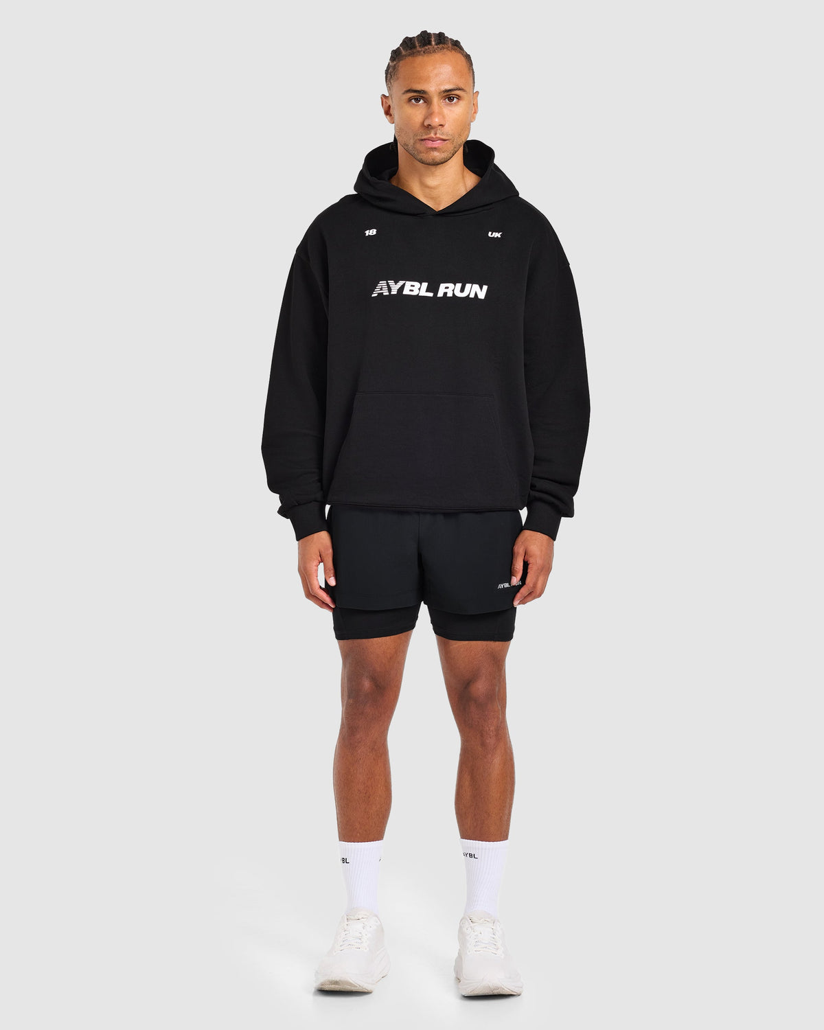 Run Graphic Hoodie - Noir