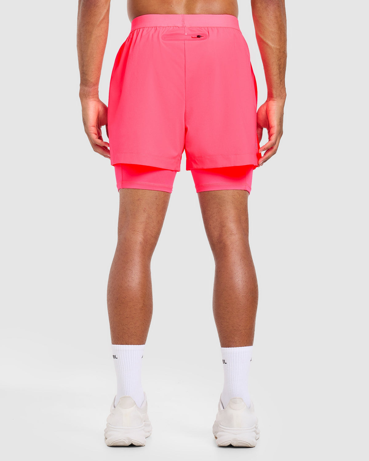 Run 2 in 1 Shorts - Neon Rose