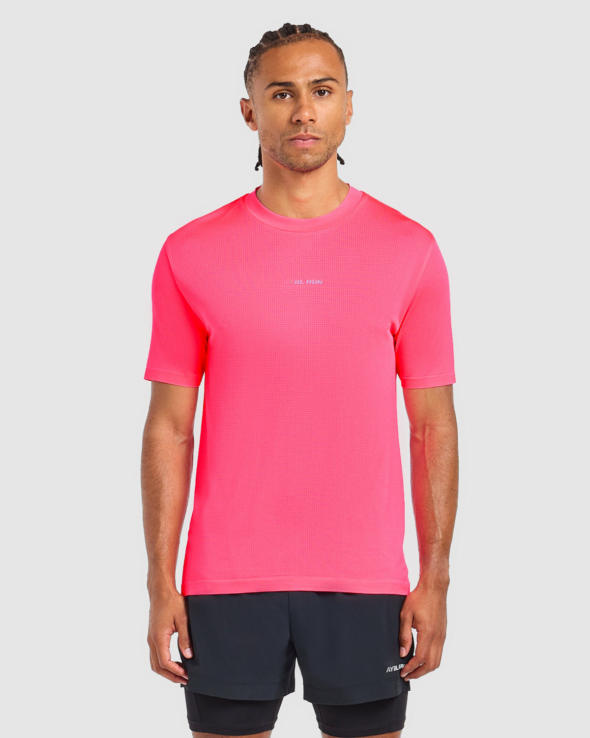 Run Seamless T Shirt - Neon Rose