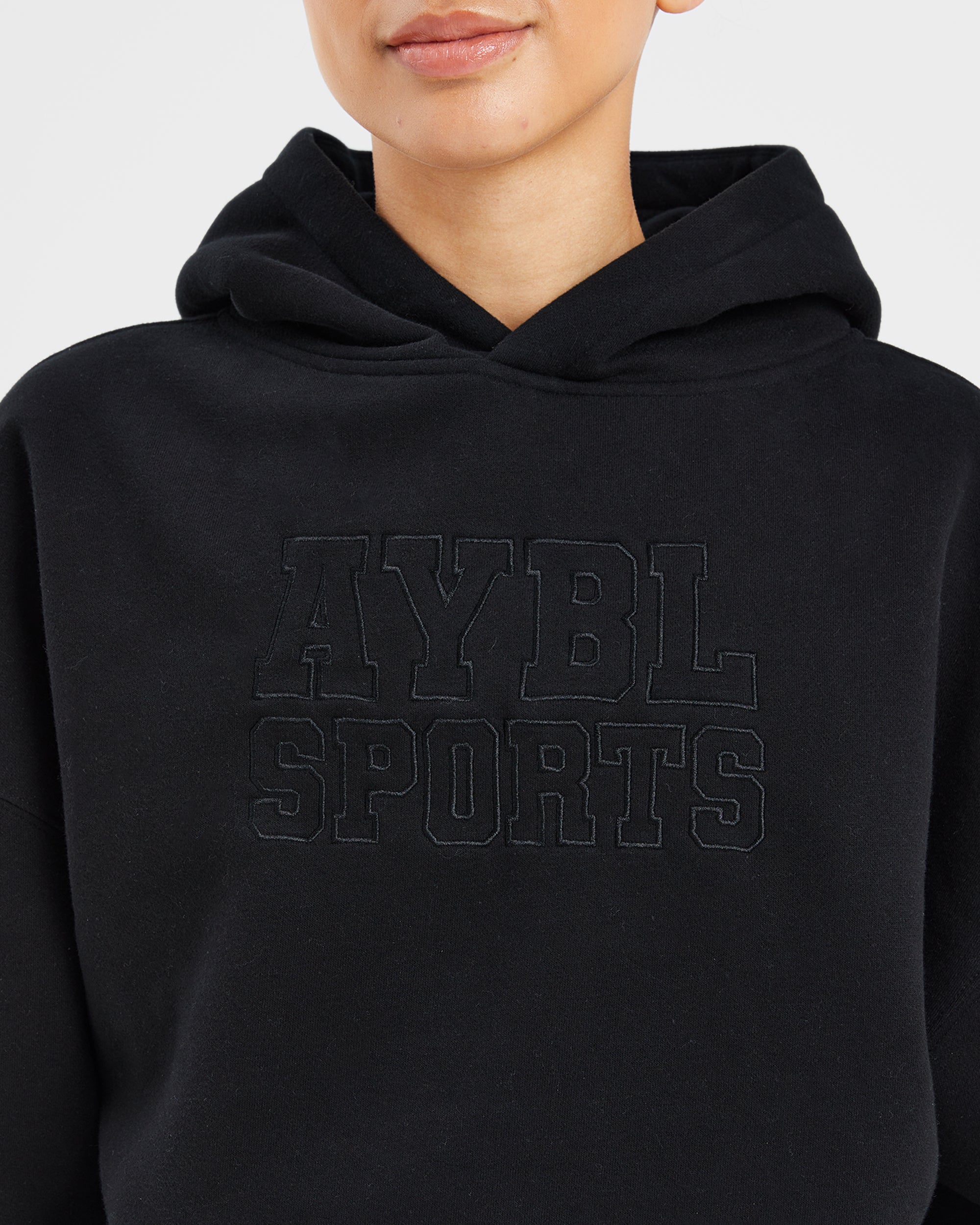 Sport Outline Oversized Hoodie - Noir