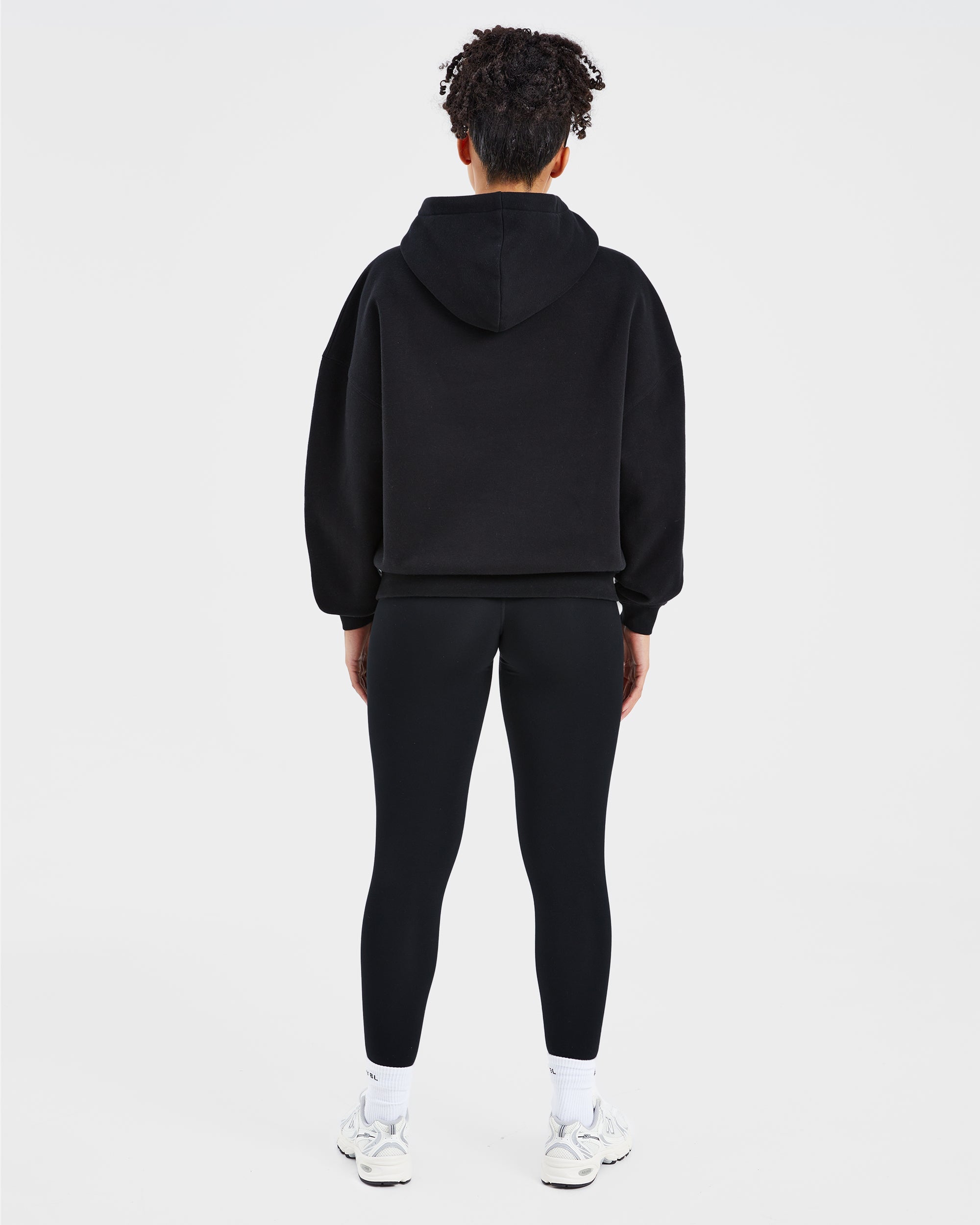 Sport Outline Oversized Hoodie - Noir