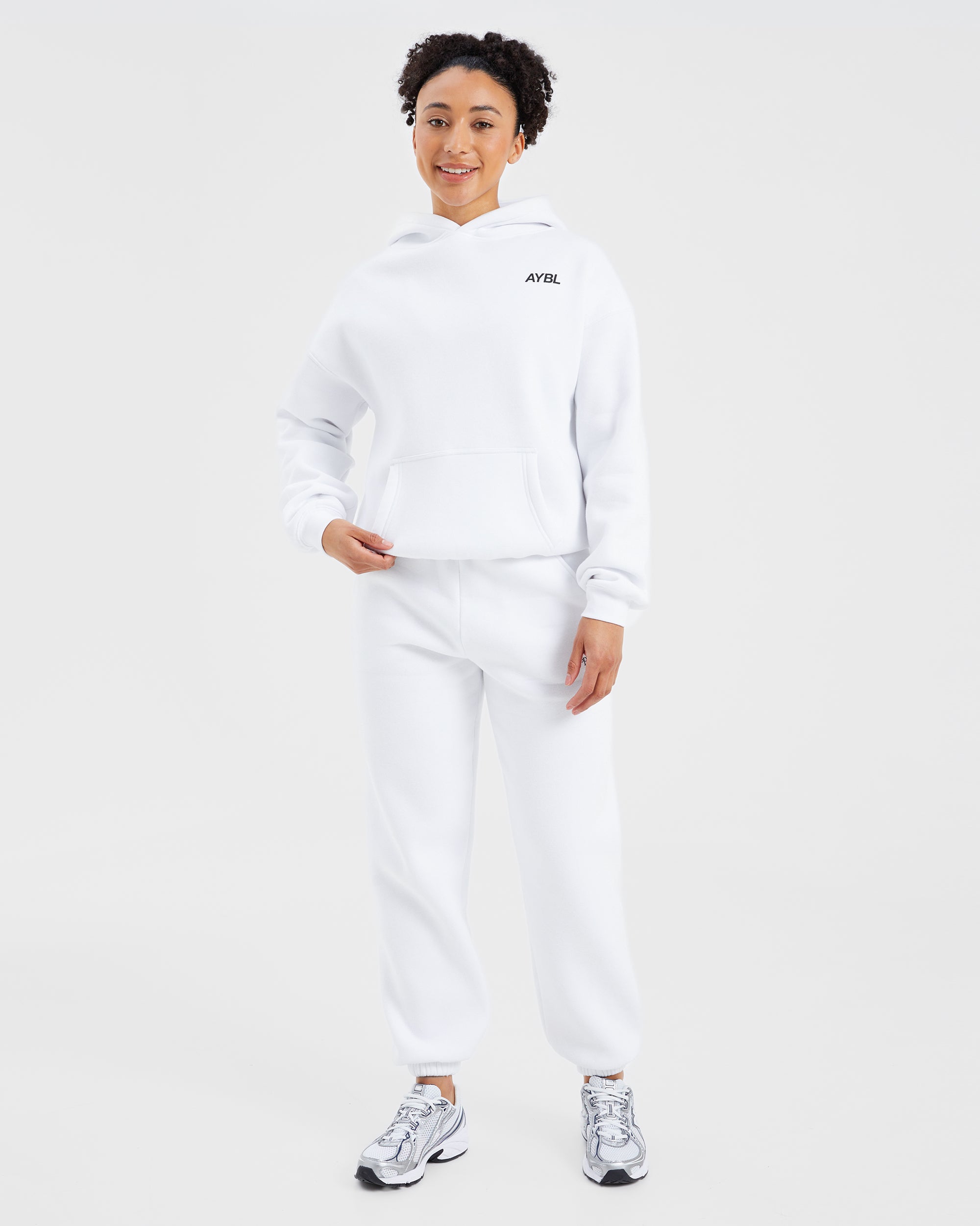 AYBL Sports Club Oversized Hoodie - Blanc