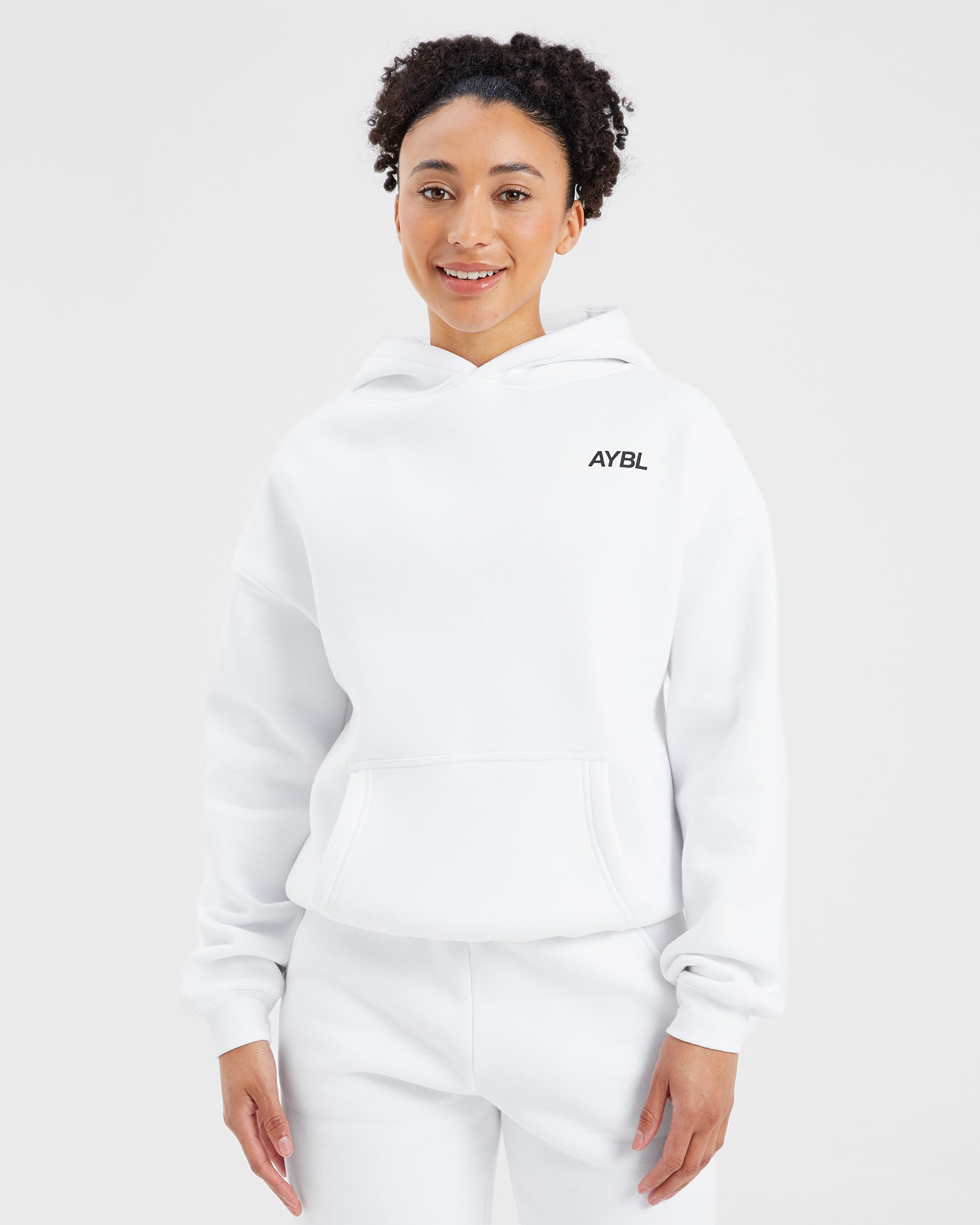 AYBL Sports Club Oversized Hoodie - Blanc
