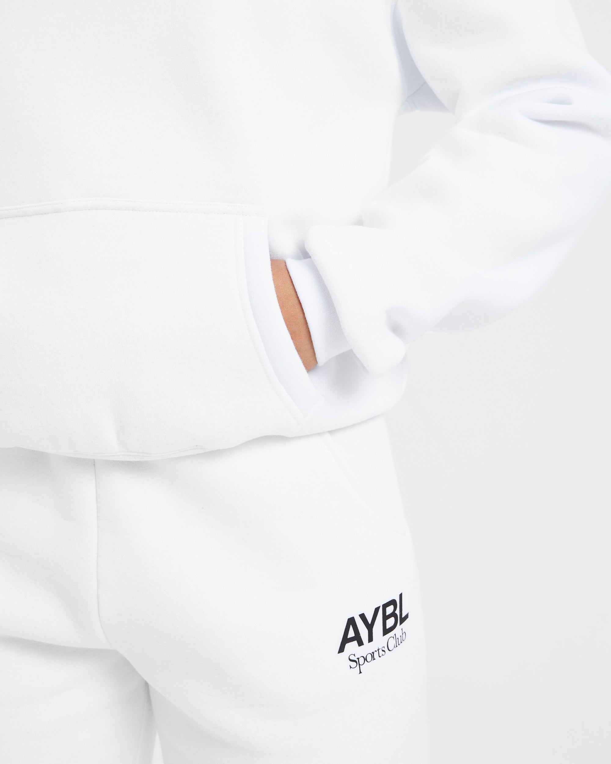 AYBL Sports Club Oversized Joggers - Blanc