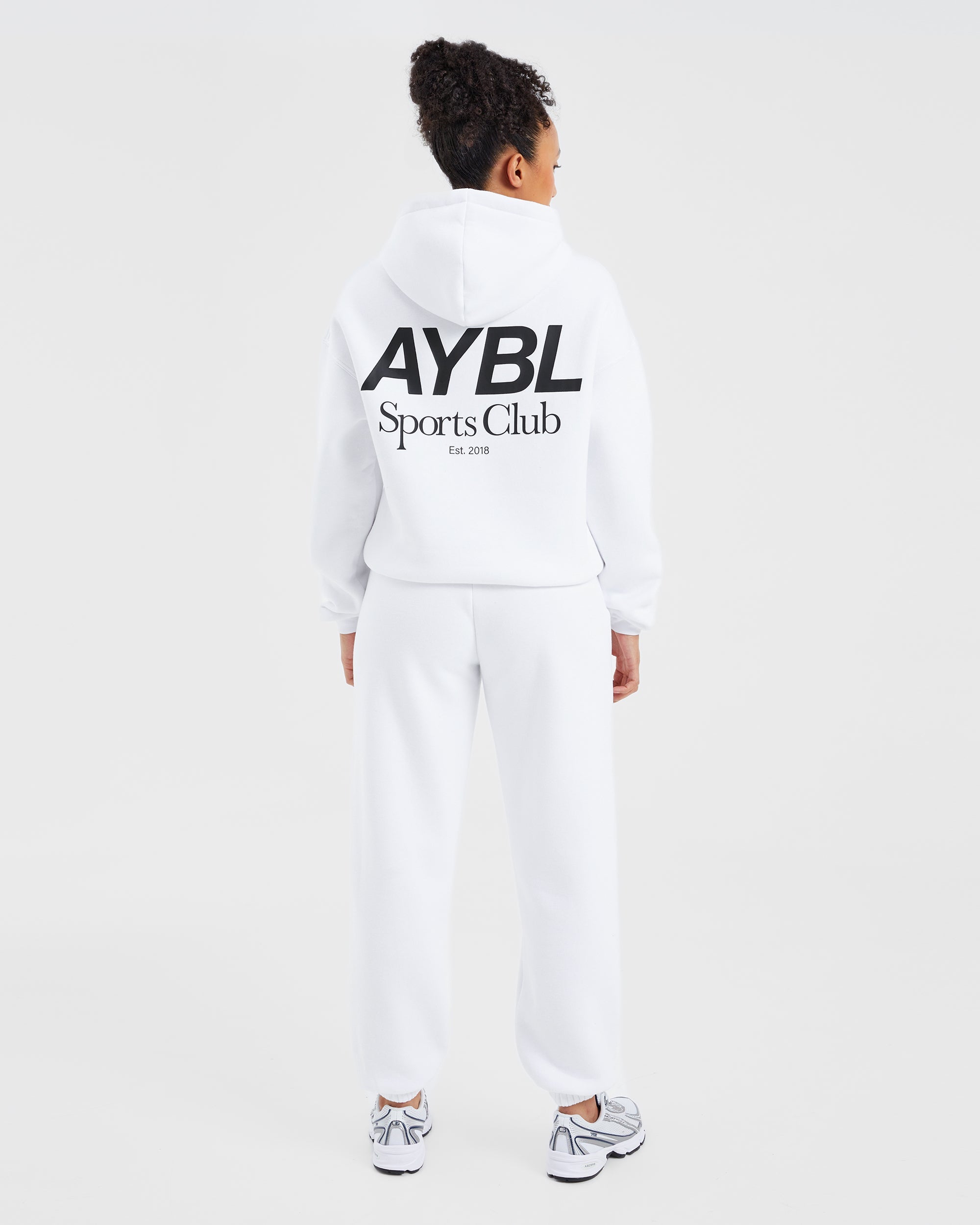 AYBL Sports Club Oversized Hoodie - Blanc