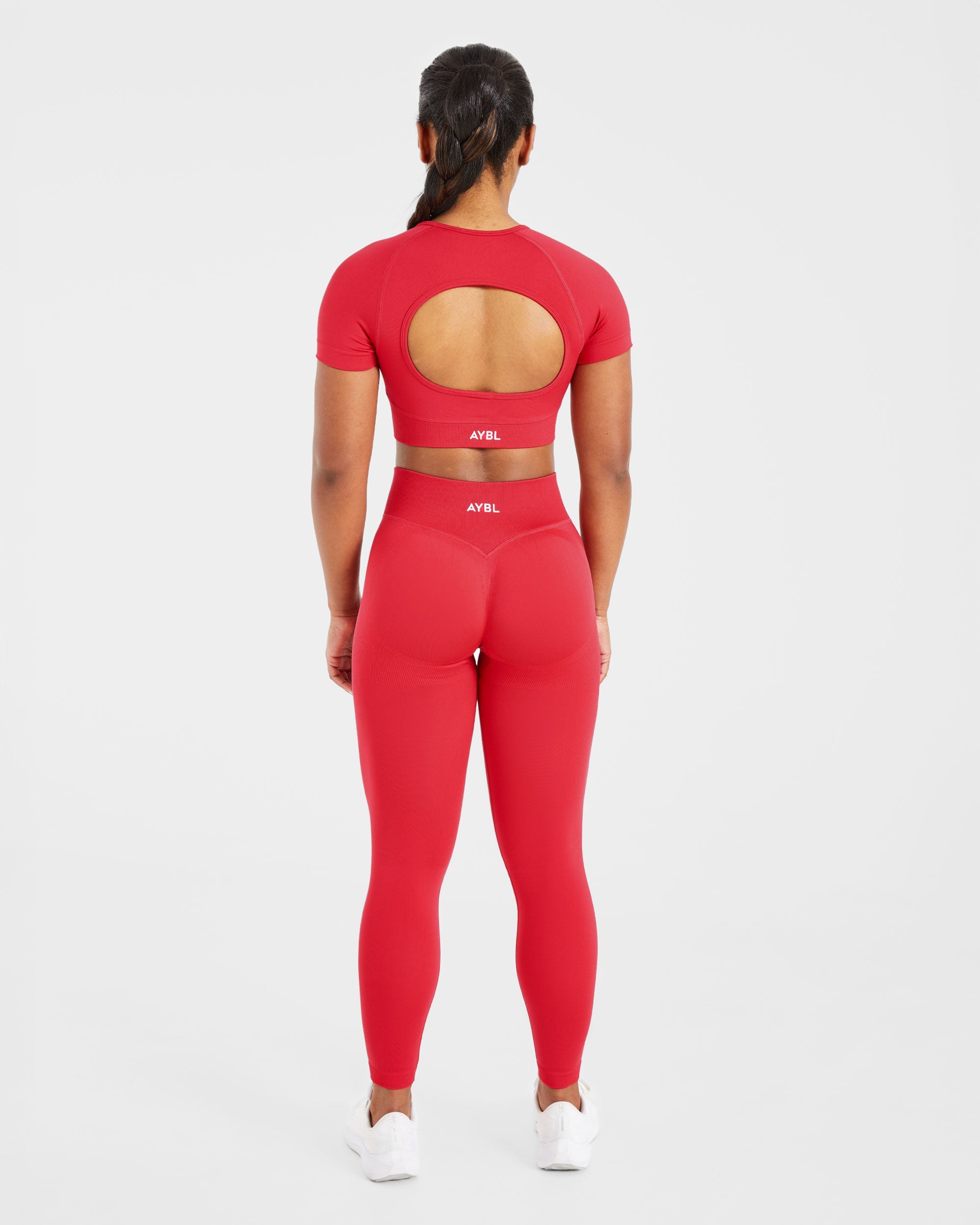 Adapt Seamless Crop Top - Salsa Rouge