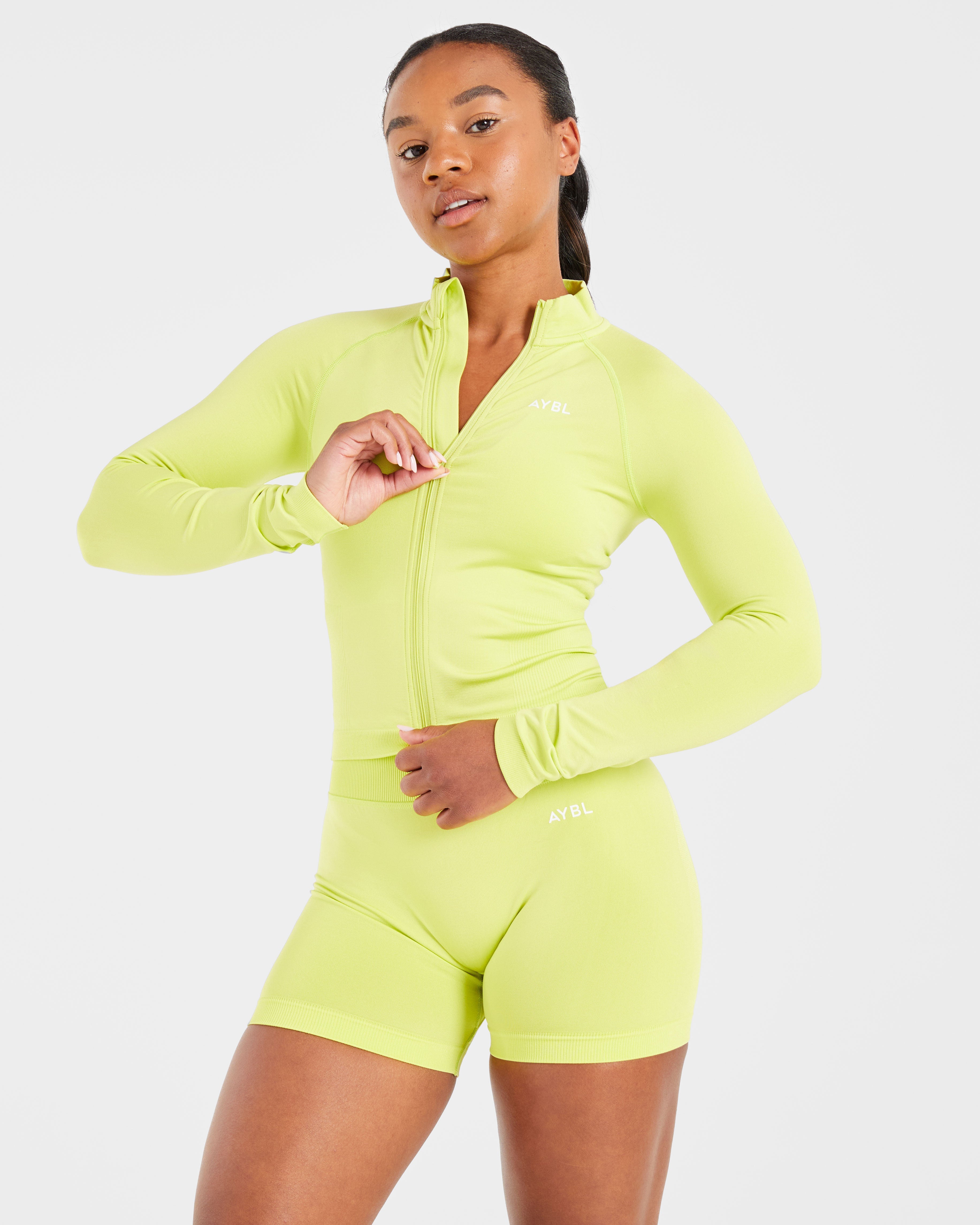 Adapt Seamless Jacket - Lime Vert