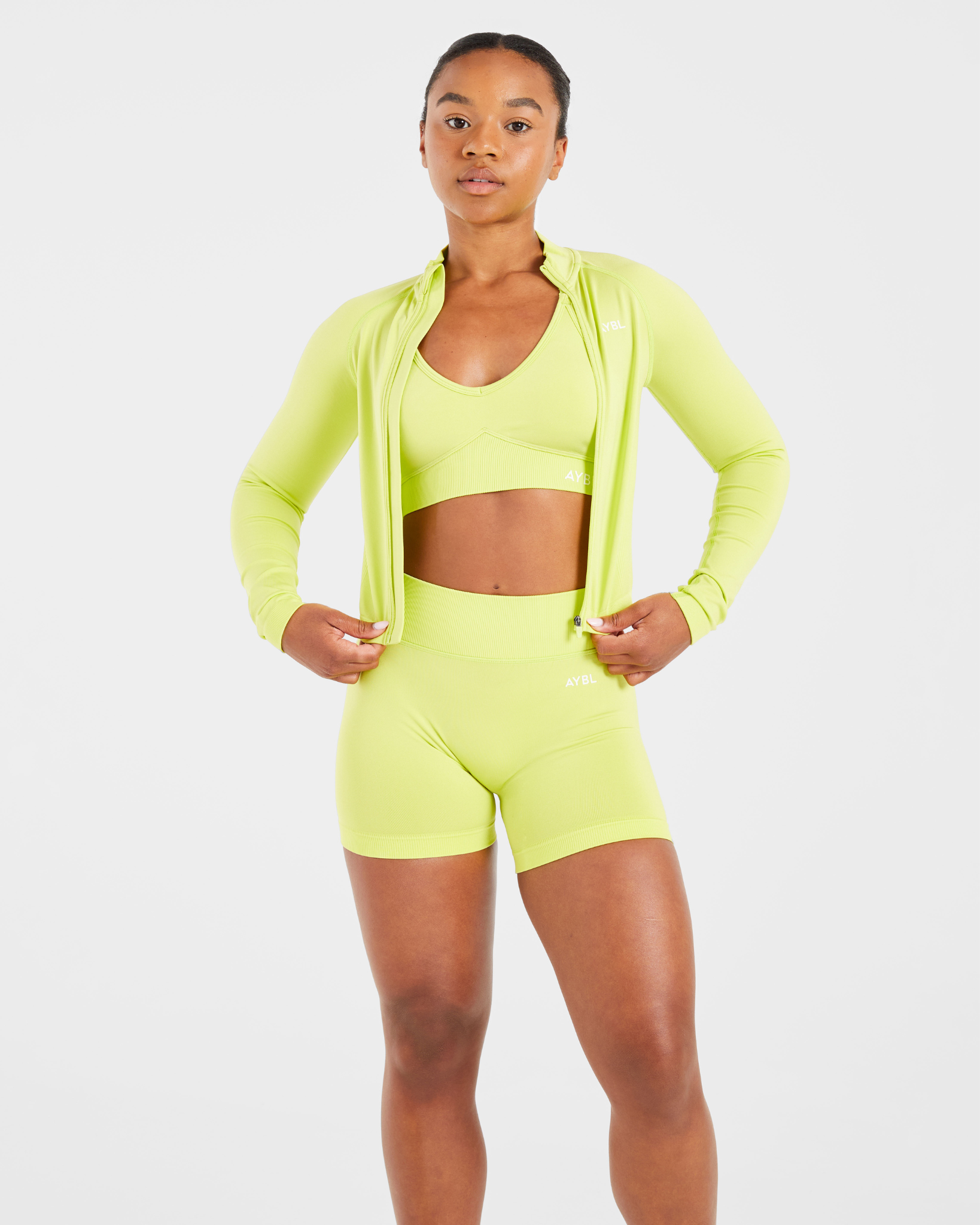 Adapt Seamless Jacket - Lime Vert