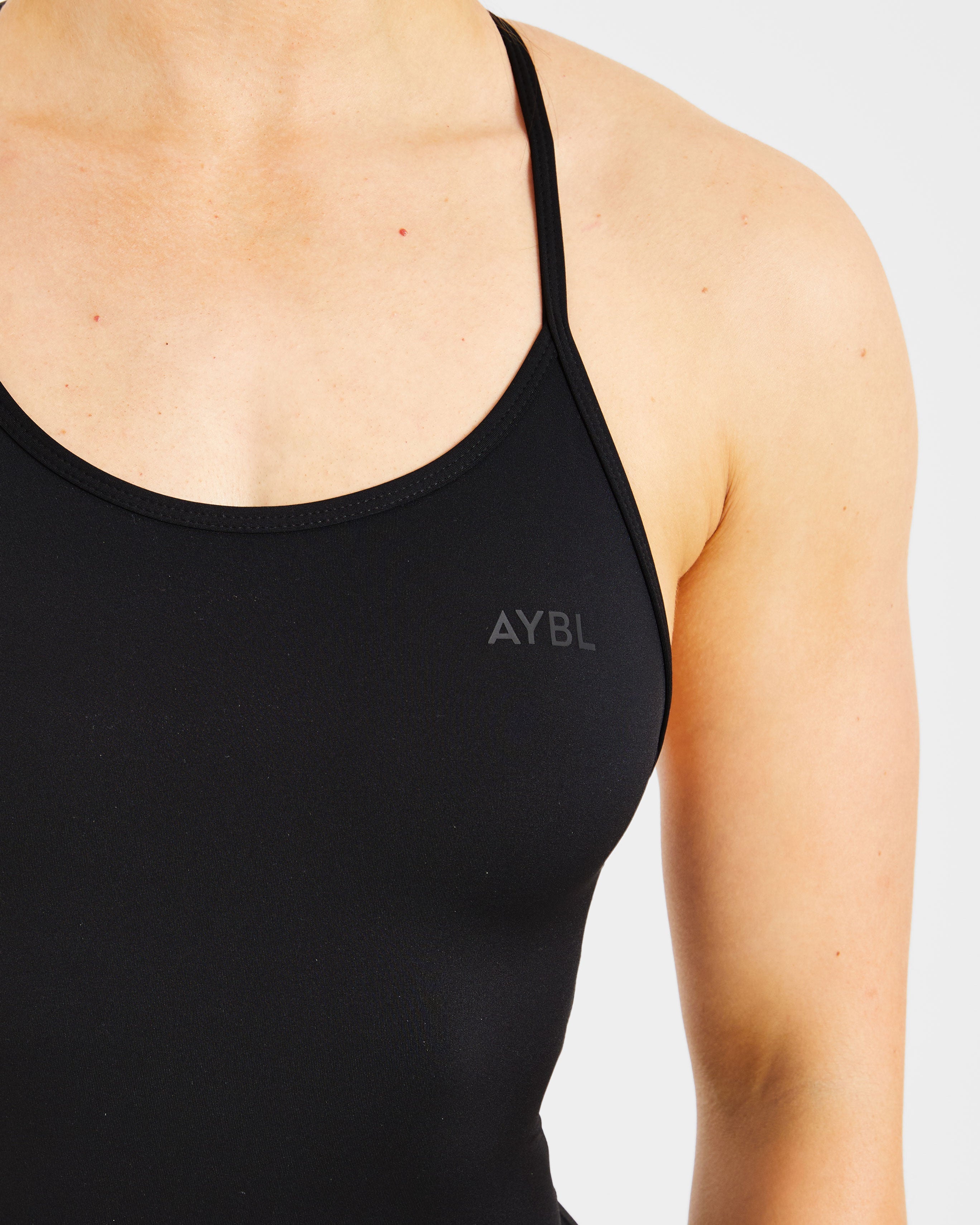 Sculpt Backless Flared All In One - Noir