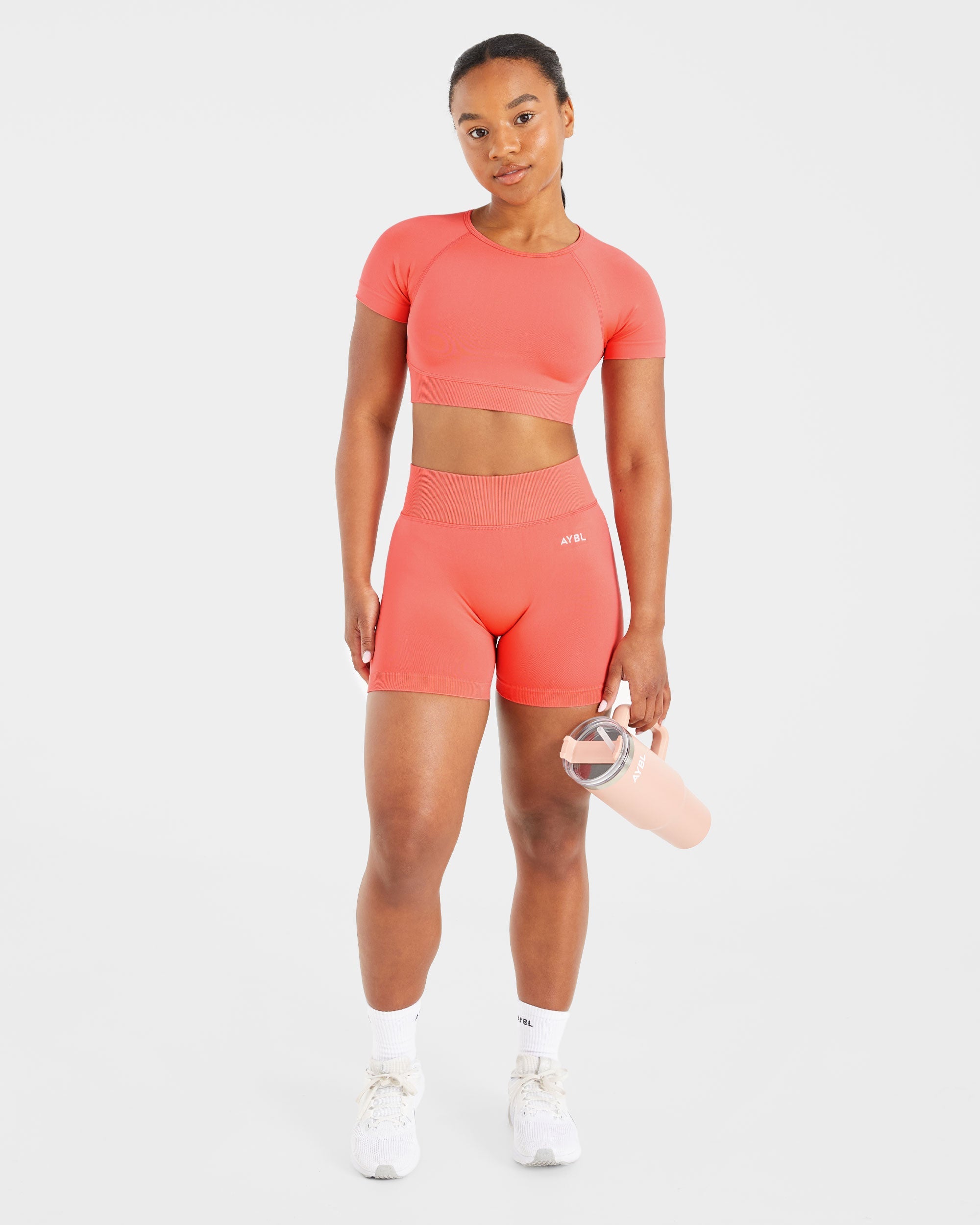 Adapt Seamless Crop Top - Summer Pêche