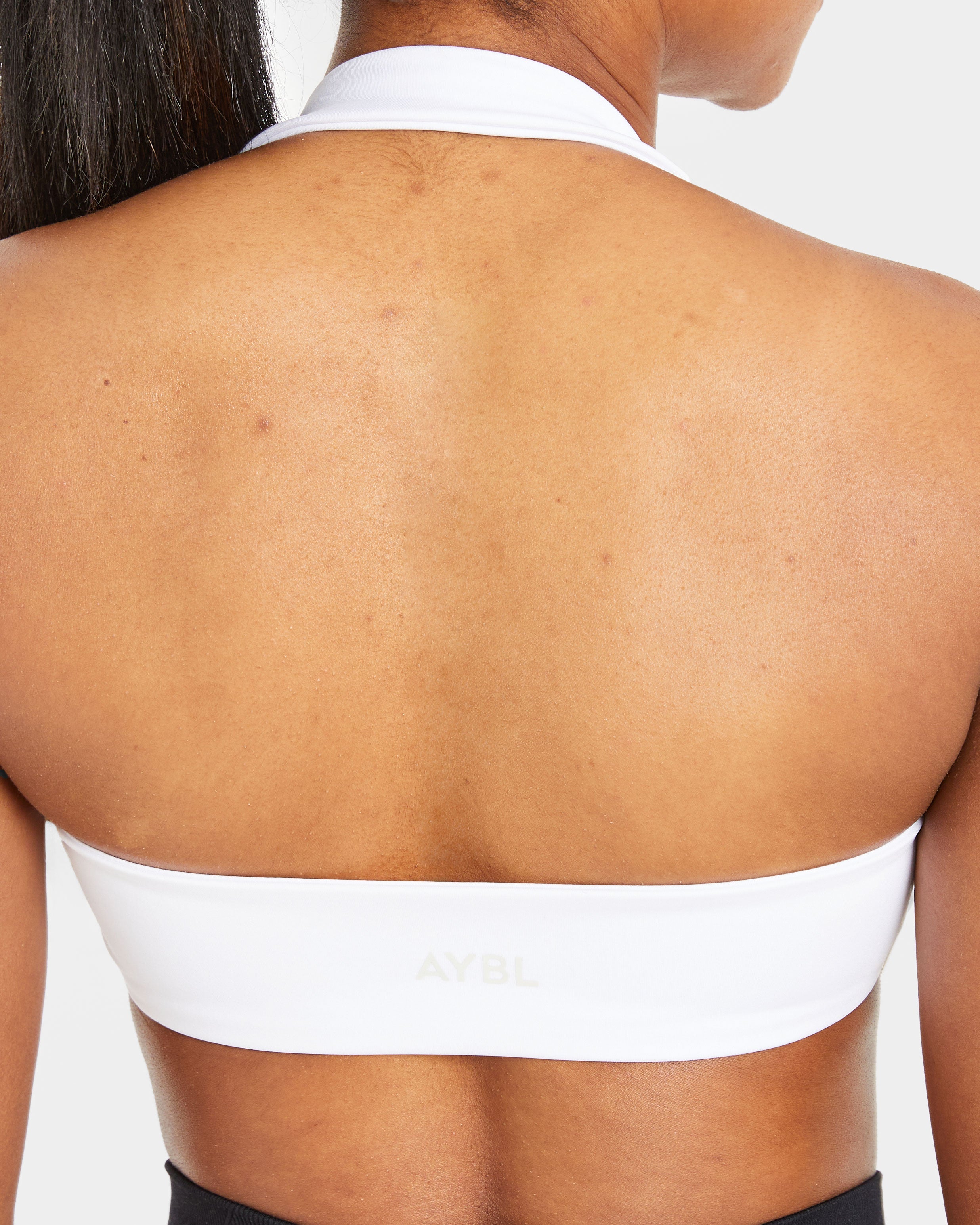 Essential Halterneck Sports Bra - Blanc