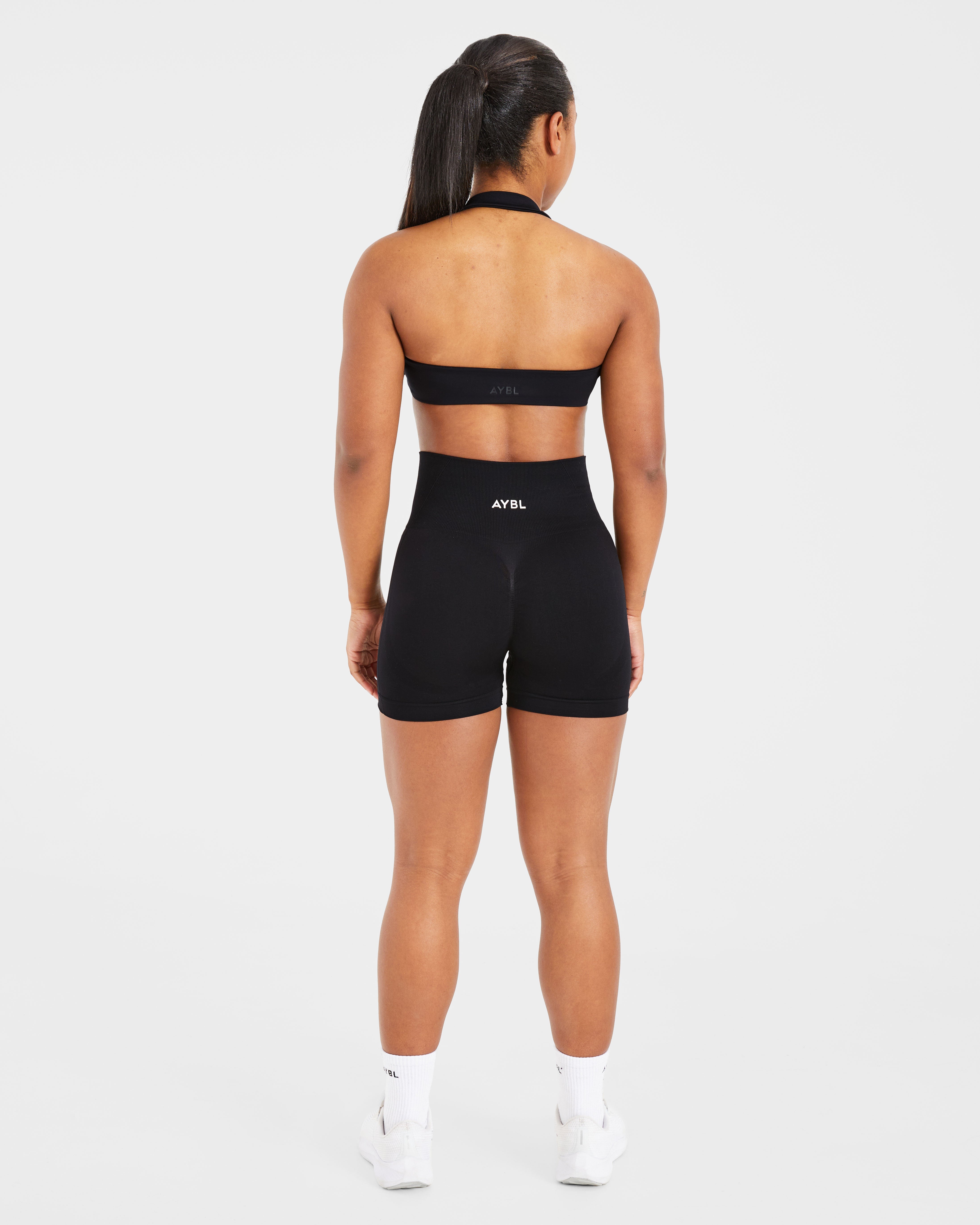 Essential Halterneck Sports Bra - Noir