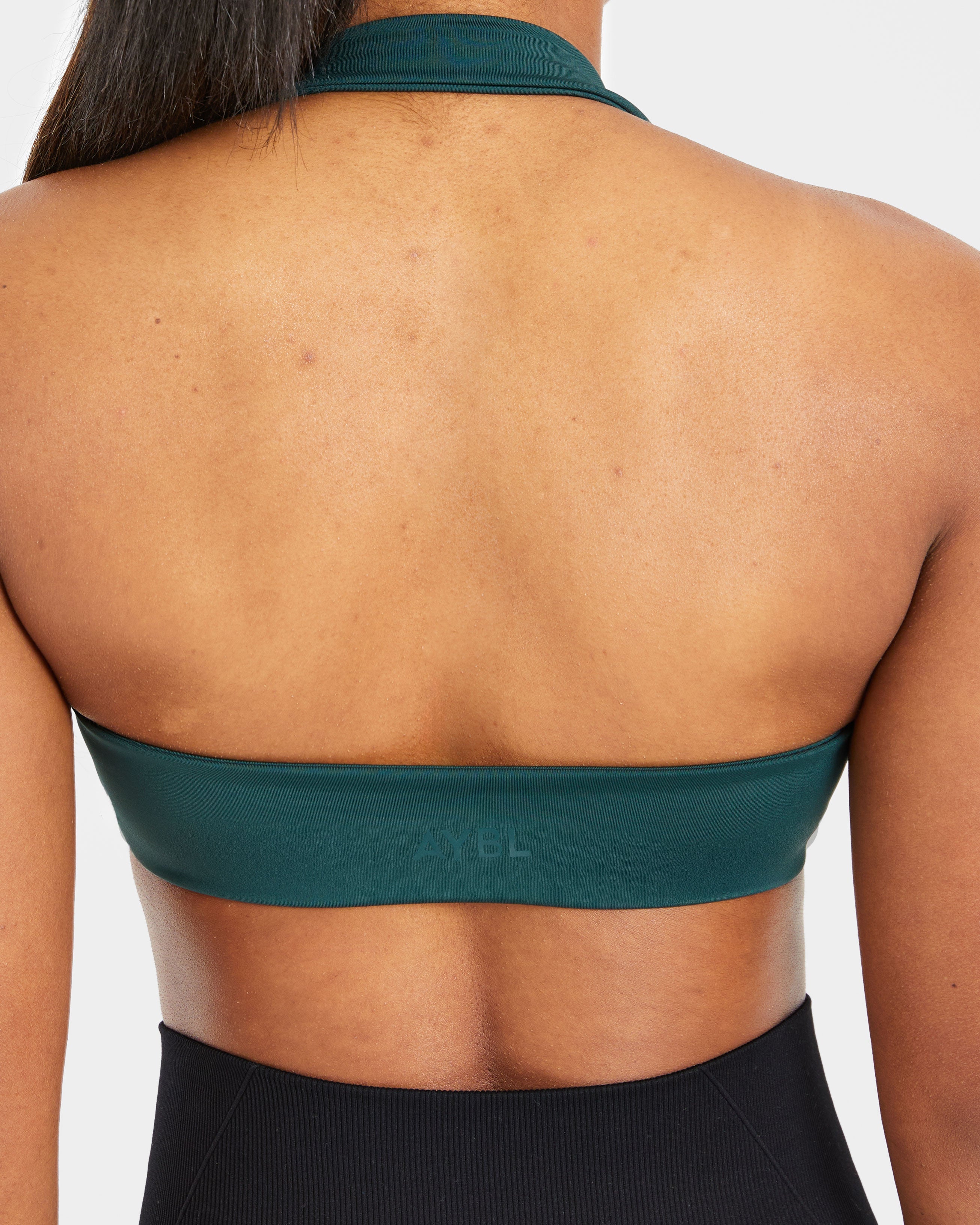 Essential Halterneck Sports Bra - Deep Vert
