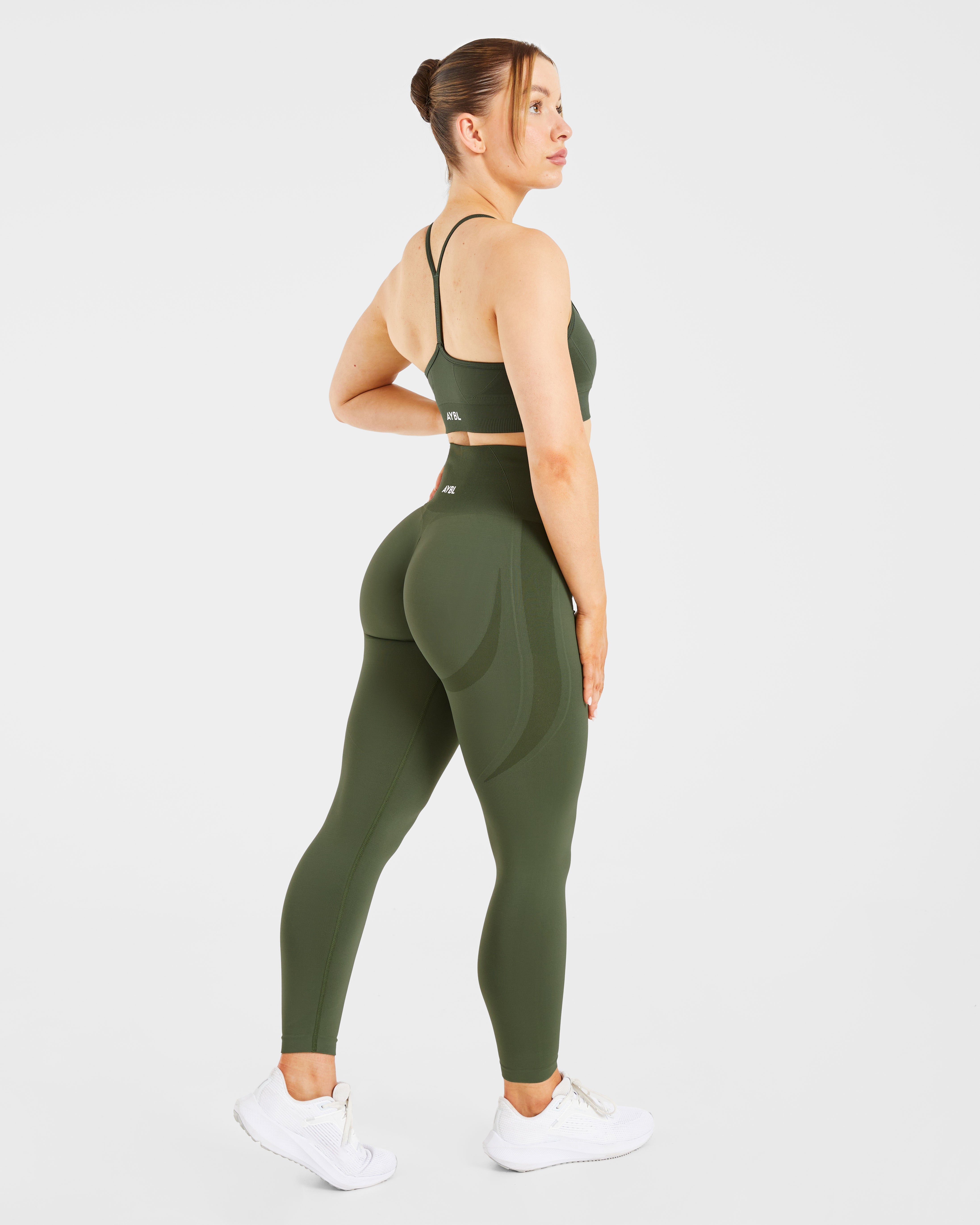 Empower Seamless Leggings - Khaki Vert