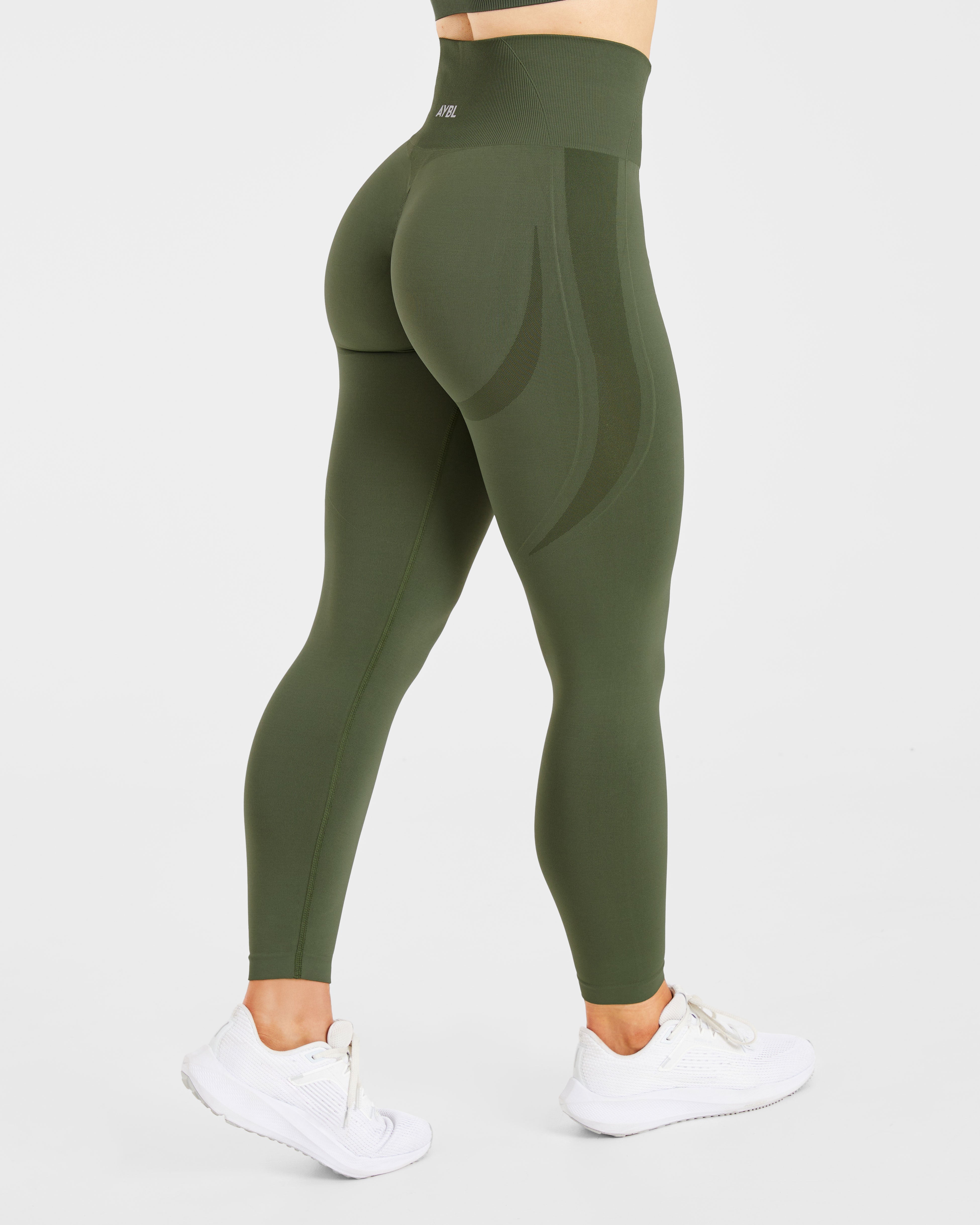 Empower Seamless Leggings - Khaki Vert