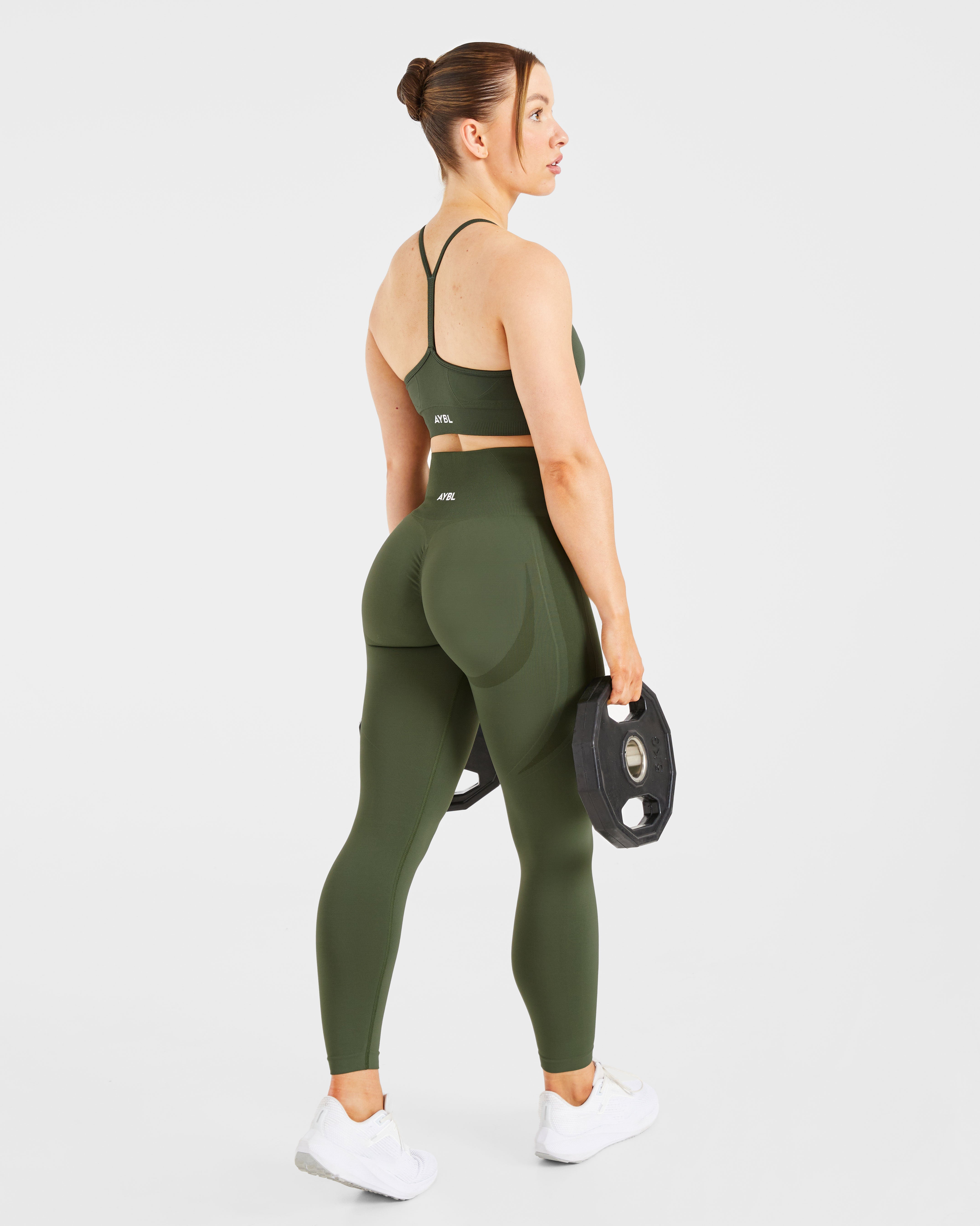 Empower Seamless Leggings - Khaki Vert