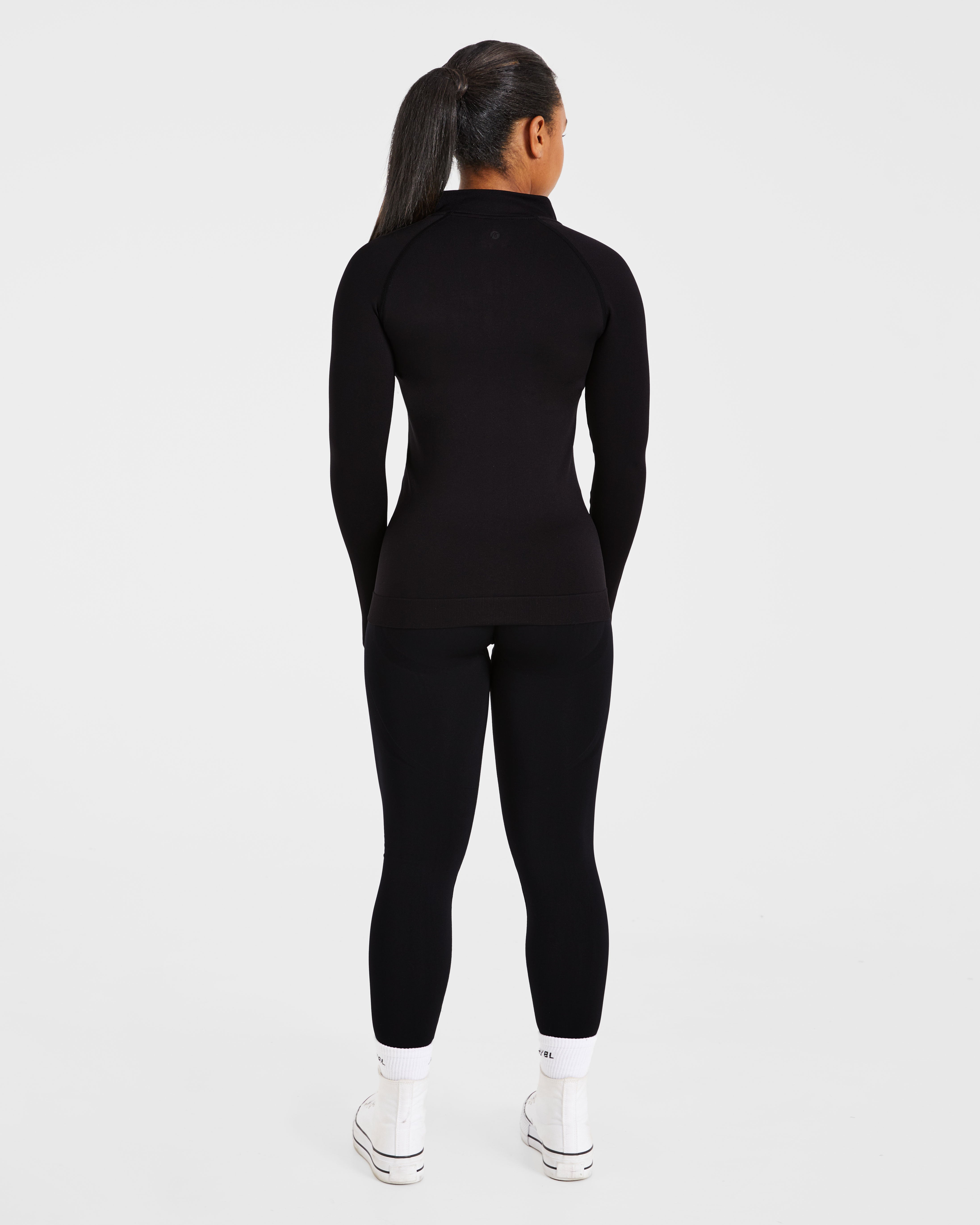 Essential Seamless Zip Jacket - Noir