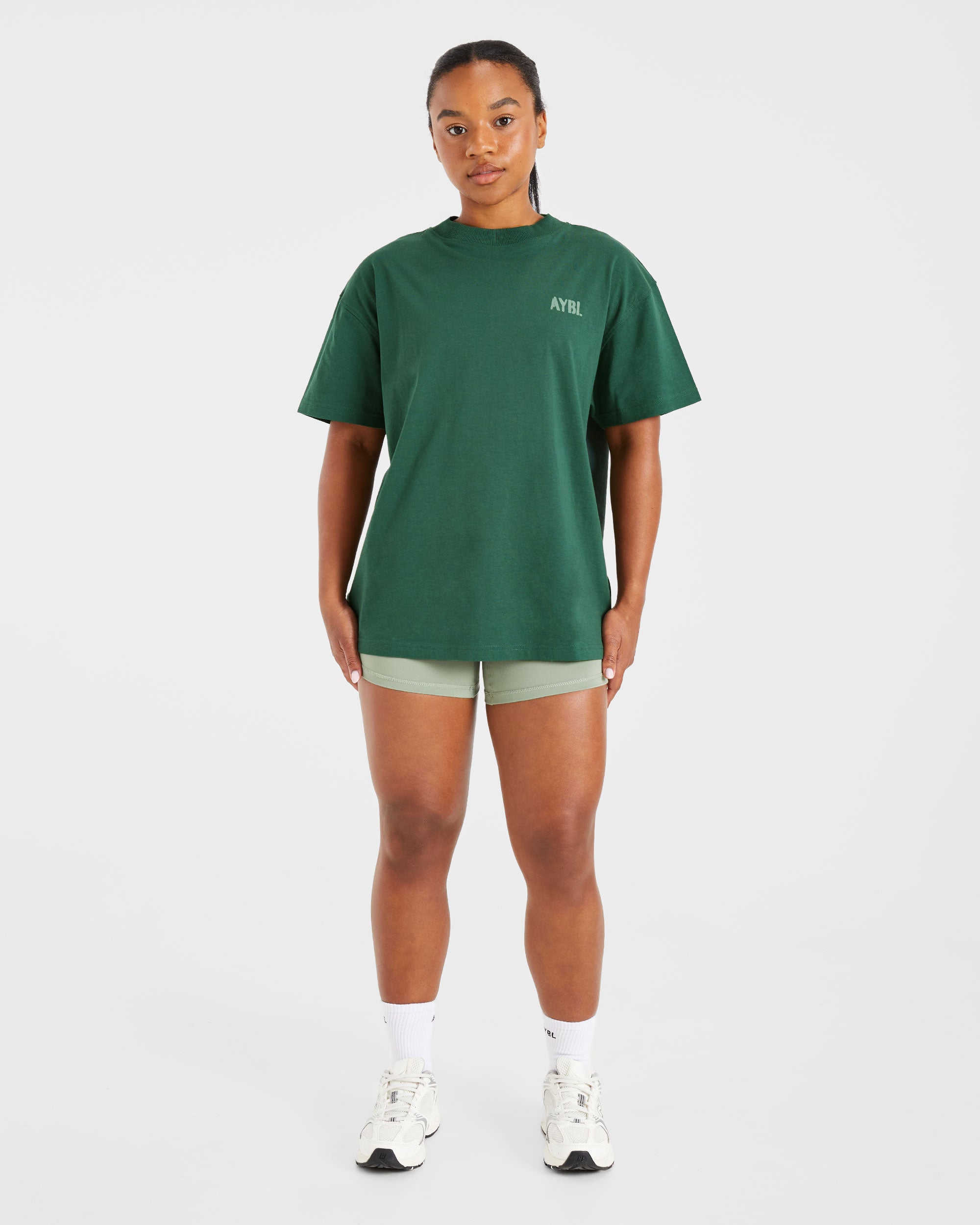 Athletics Strength Club Oversized T Shirt - Forest Vert