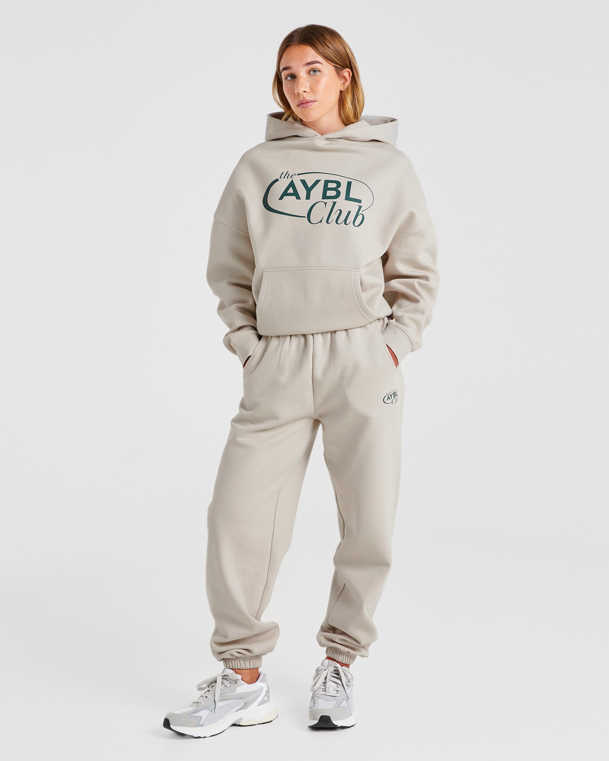 AYBL Club Oversized Hoodie - Sand/Vert