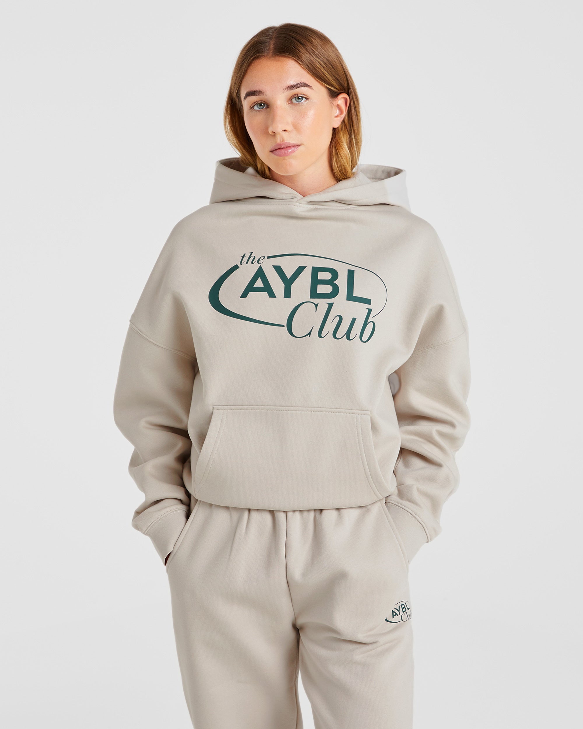 AYBL Club Oversized Hoodie - Sand/Vert