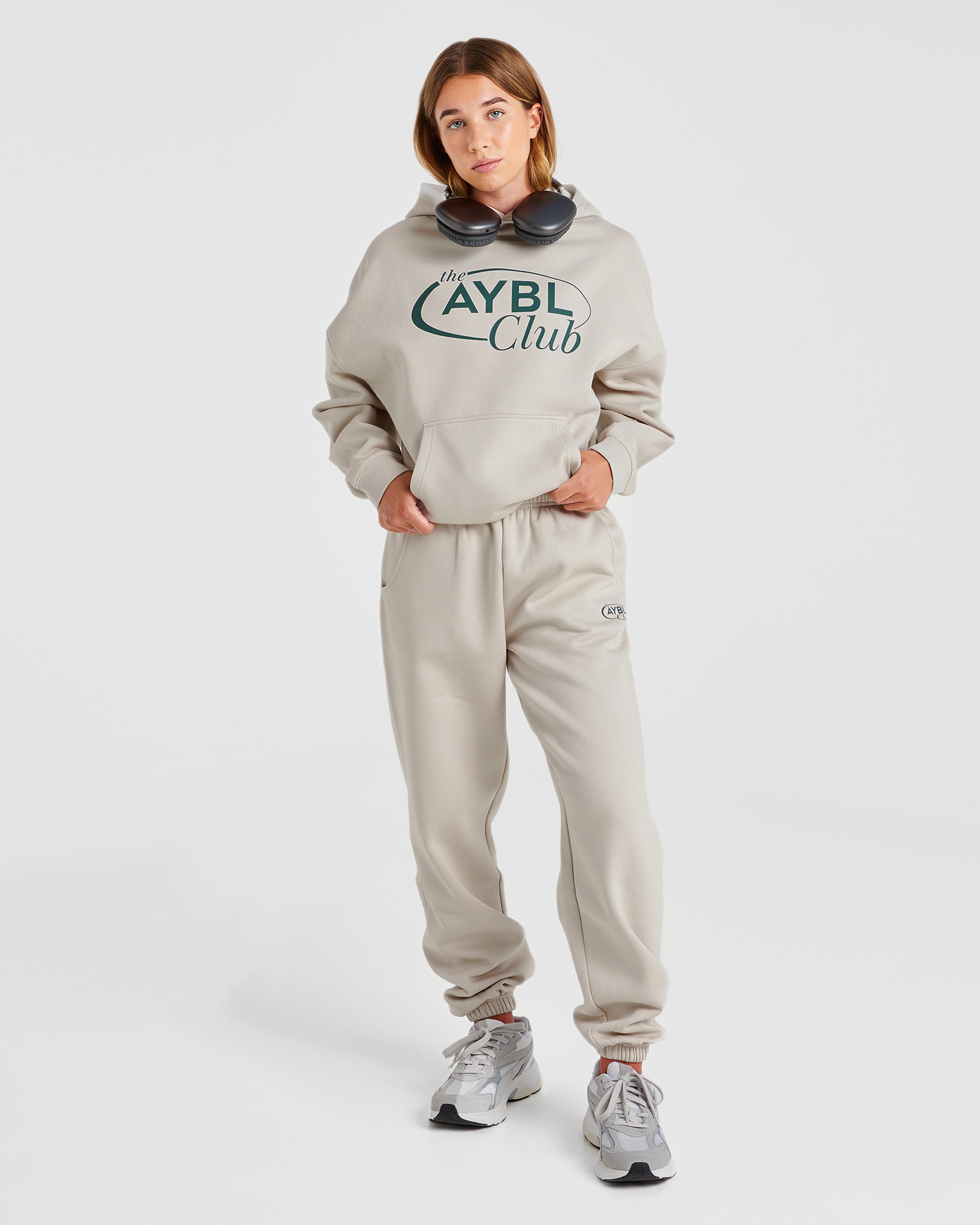 AYBL Club Oversized Hoodie - Sand/Vert