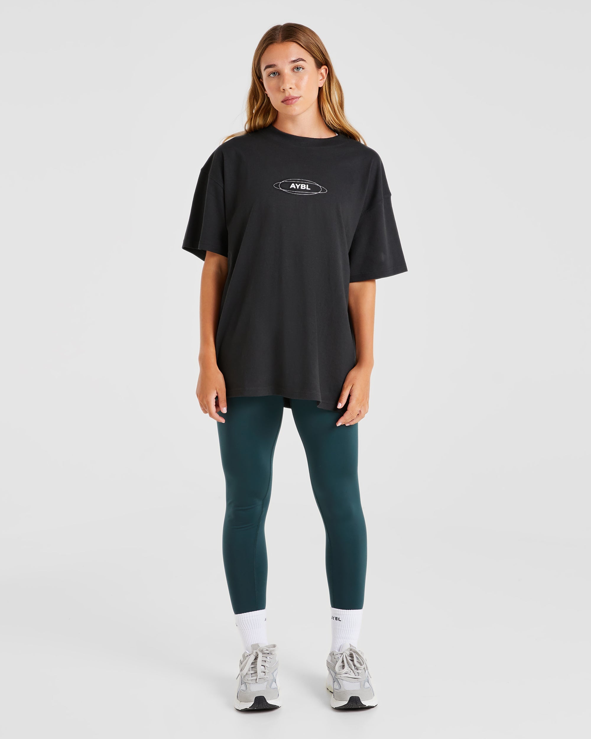 AYBL Cosmic Oversized T Shirt - Noir