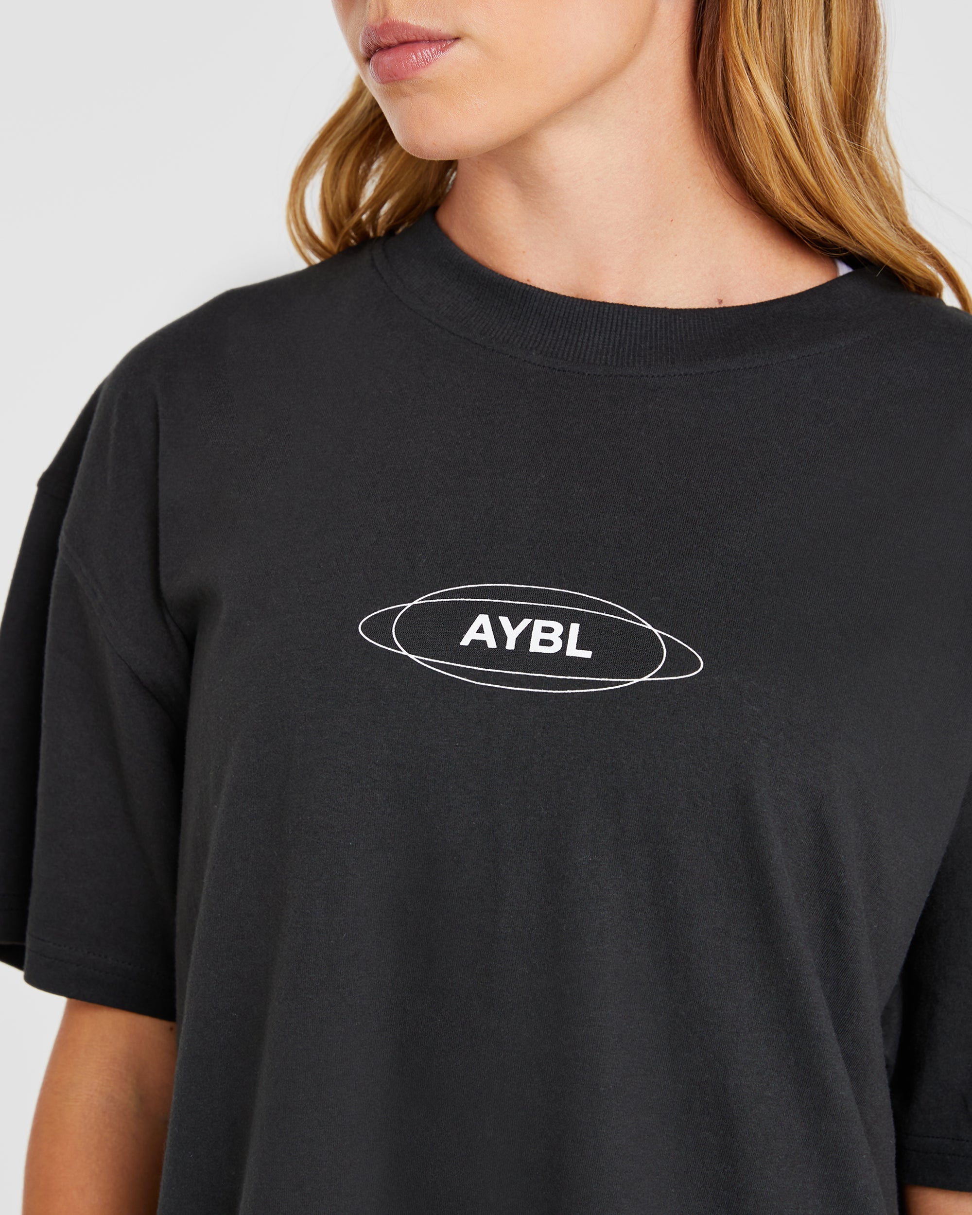 AYBL Cosmic Oversized T Shirt - Noir