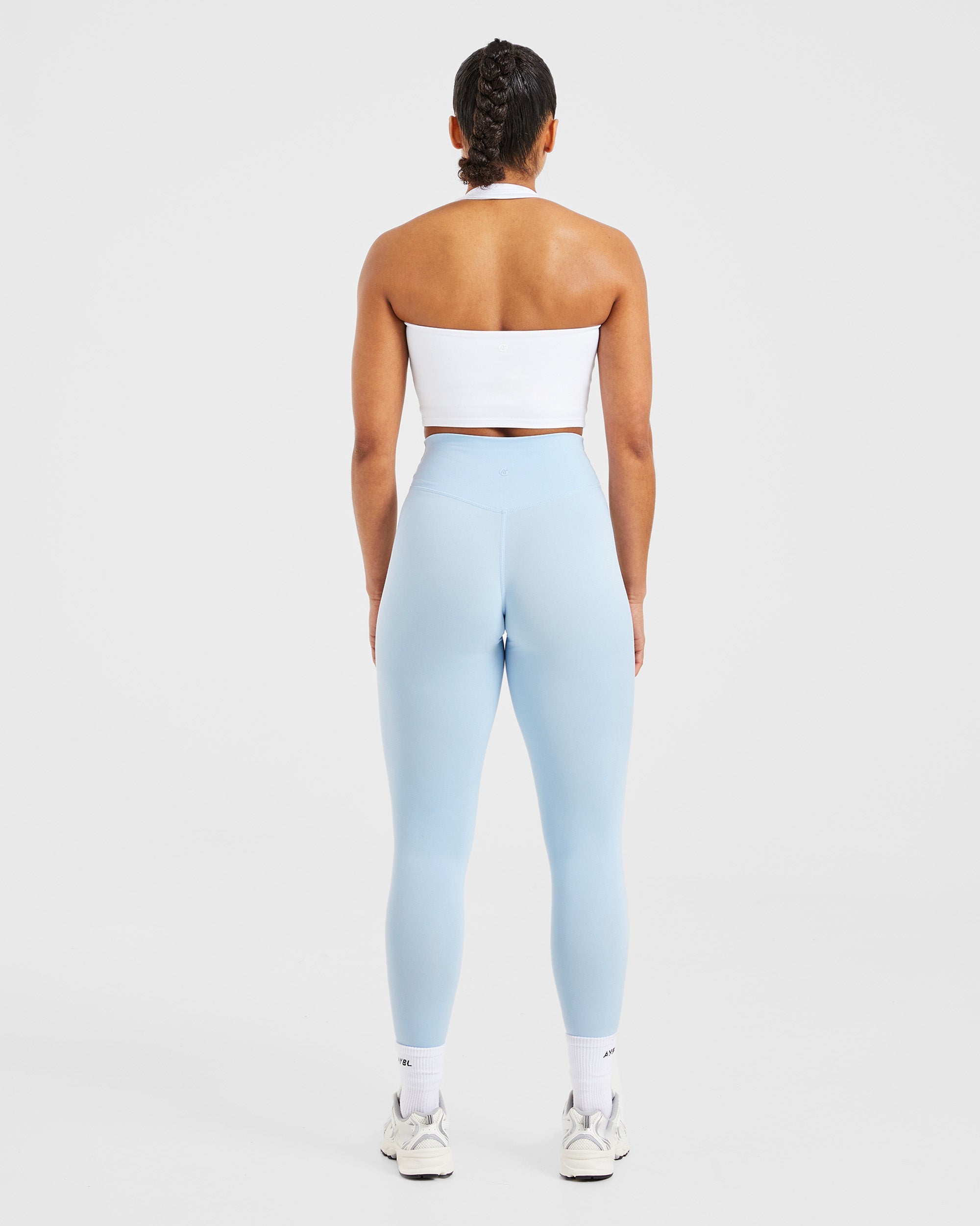 Staple Halterneck Crop Top - Blanc