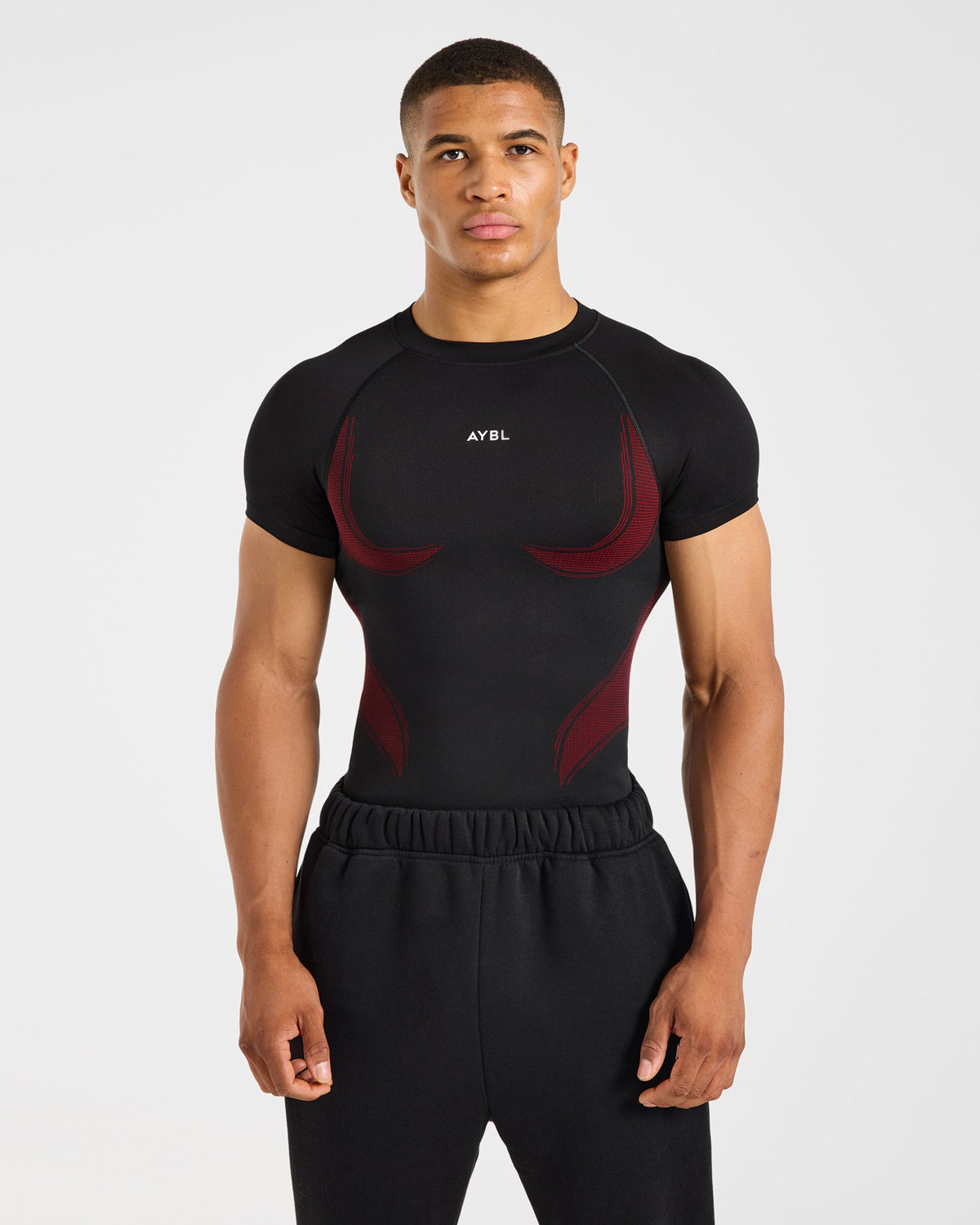 Charge Seamless T Shirt - Noir/Rouge