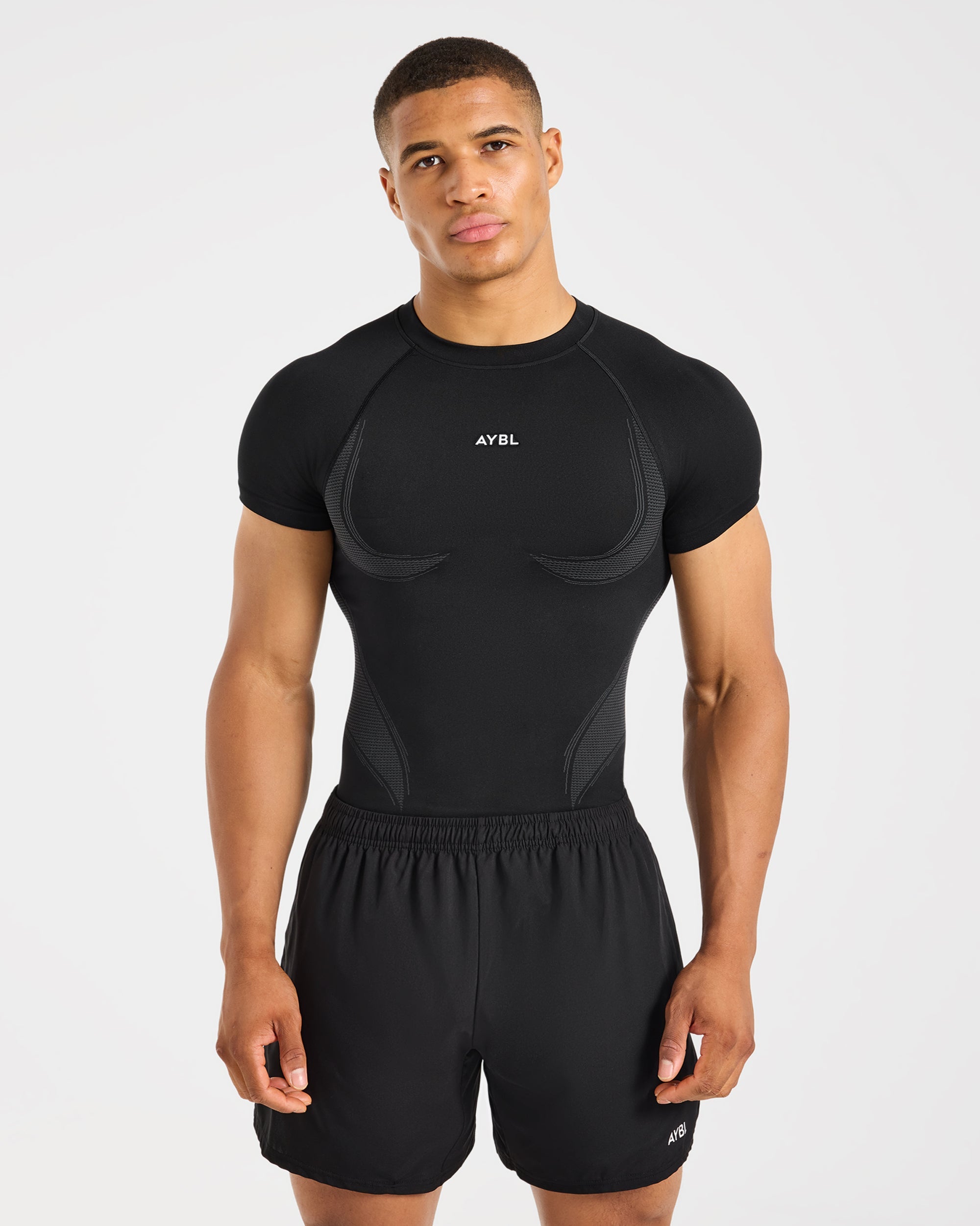 Charge Seamless T Shirt - Noir/Charcoal