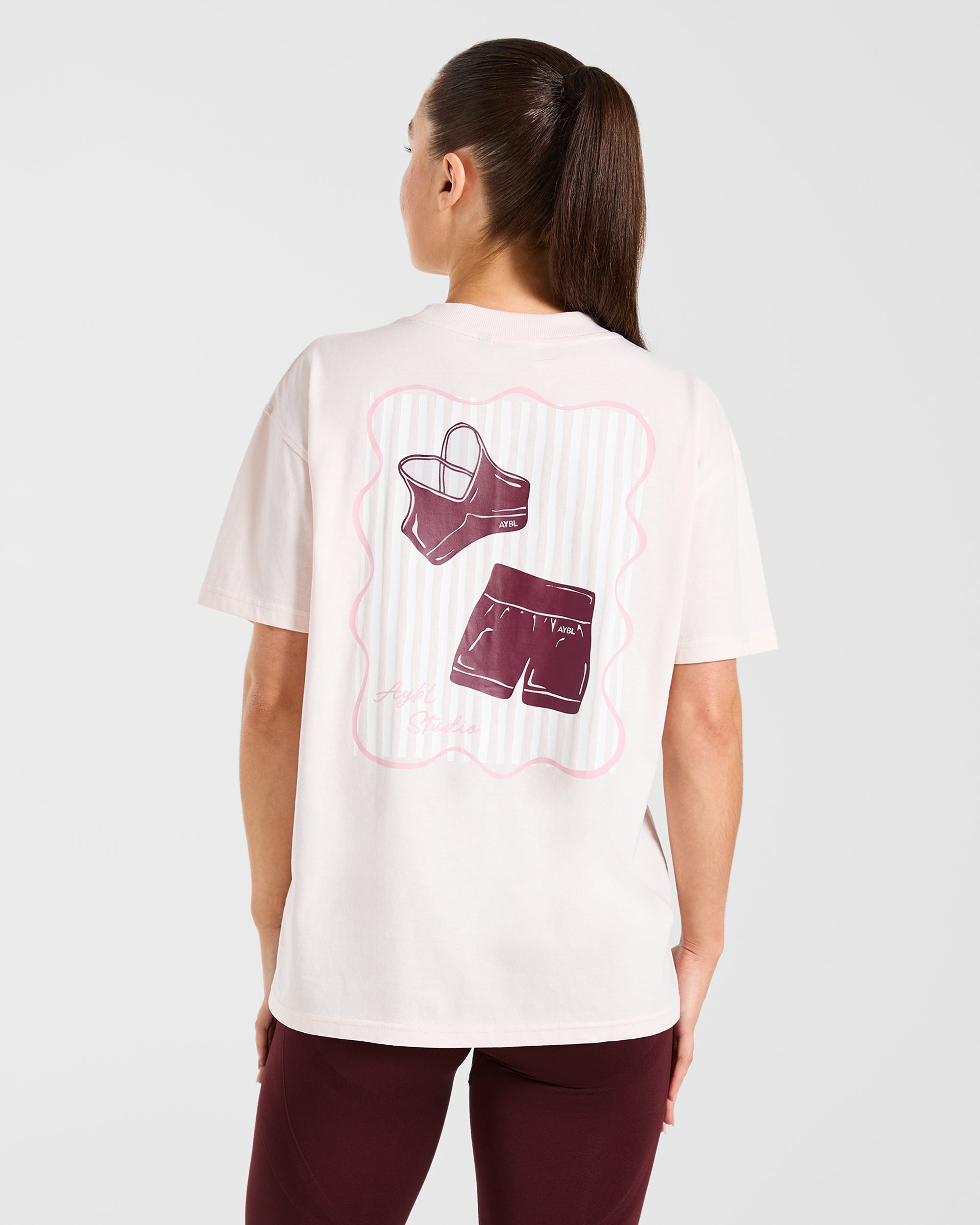 AYBL Studio Oversized T Shirt - Pink