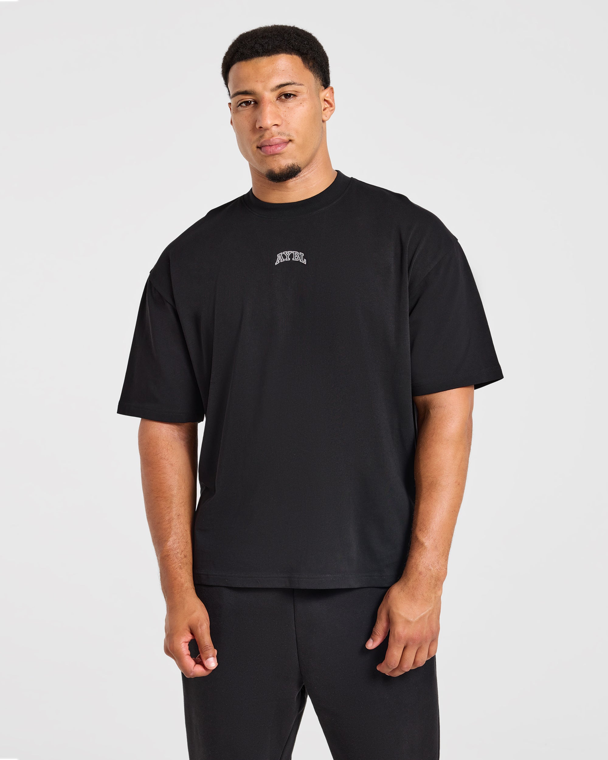 Relentless Eagle Oversized T Shirt - Noir