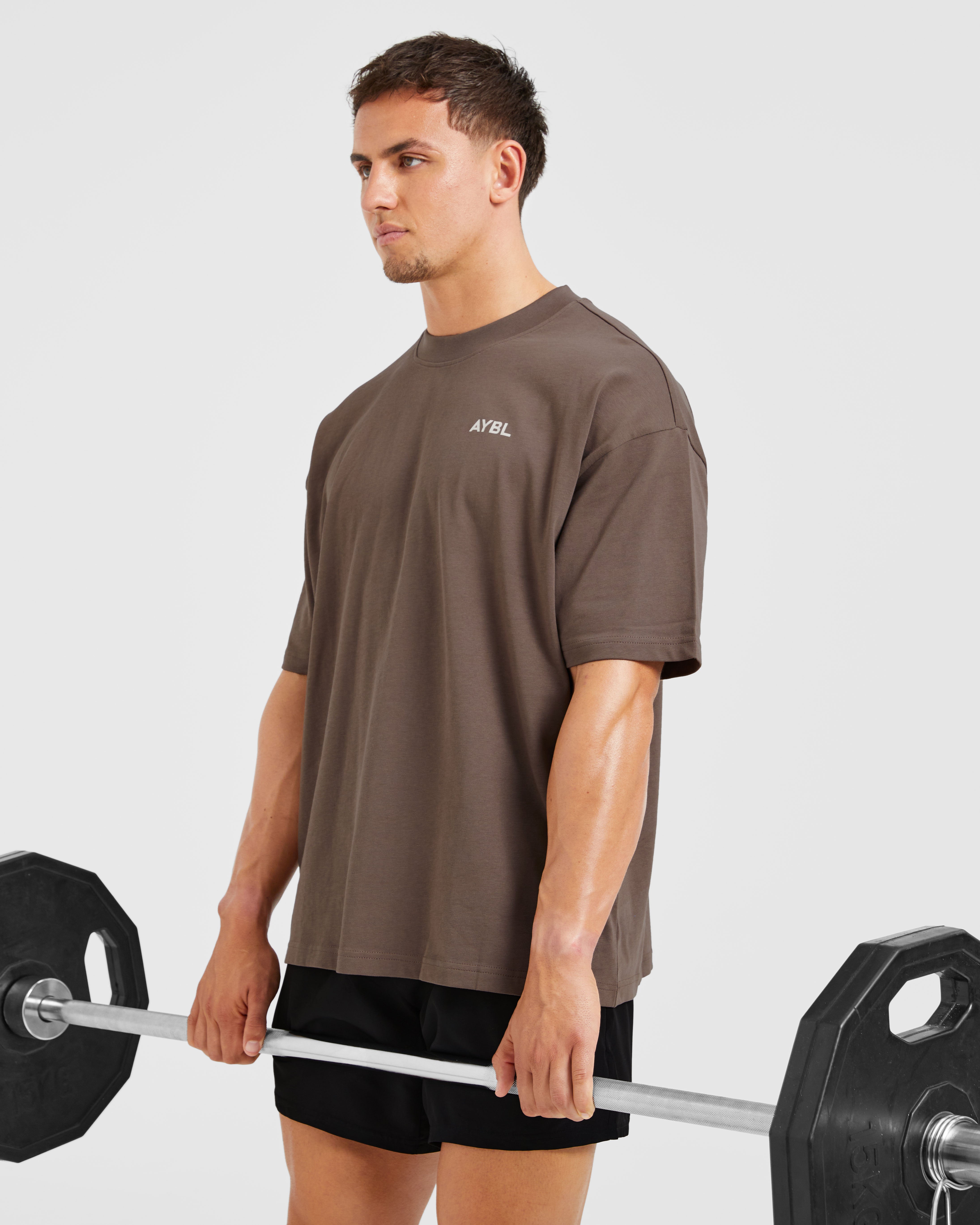 Essential Oversized T Shirt - Marron