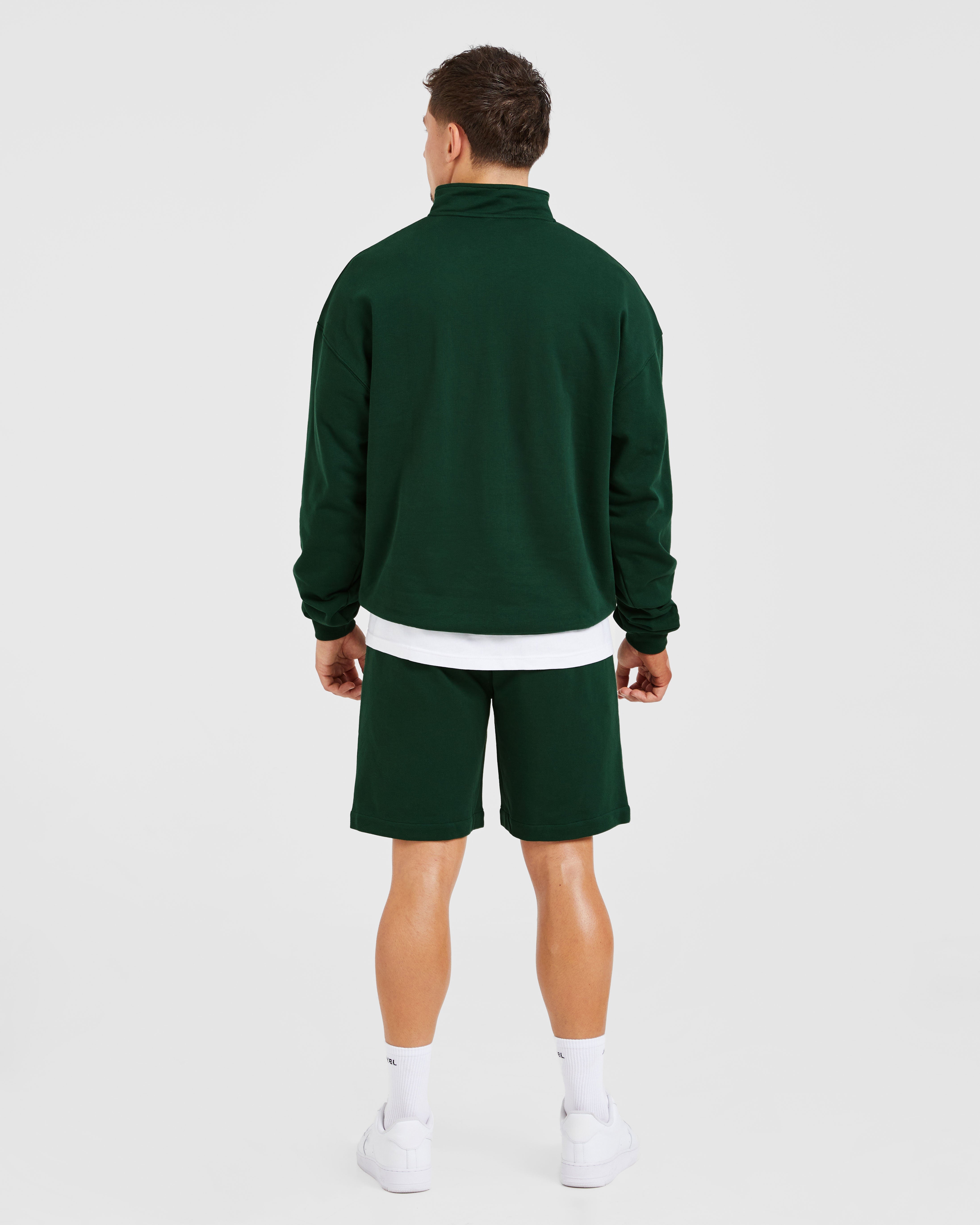 Rebound 1/4 Zip Pullover - Forest Vert