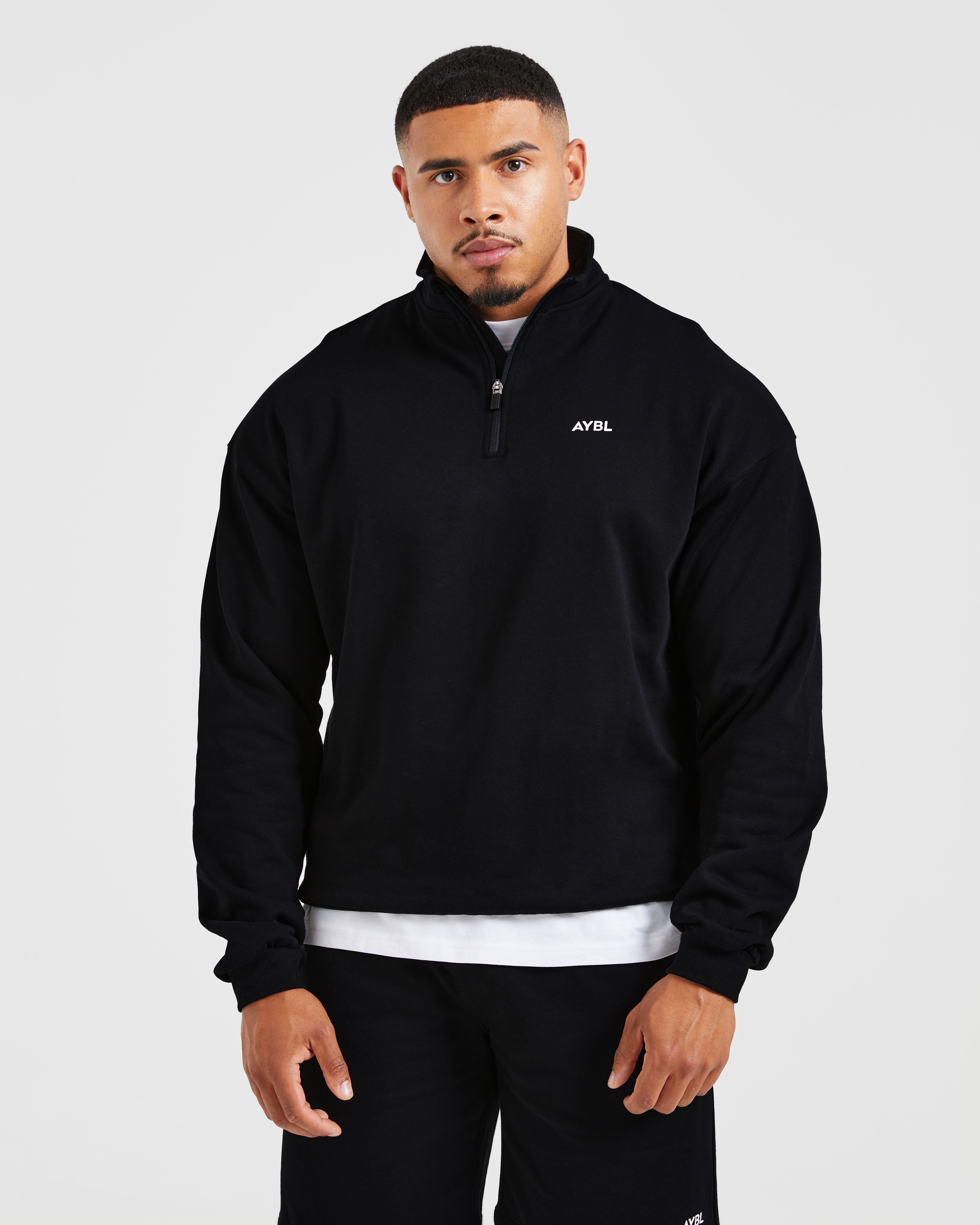 Rebound 1/4 Zip Pullover - Noir
