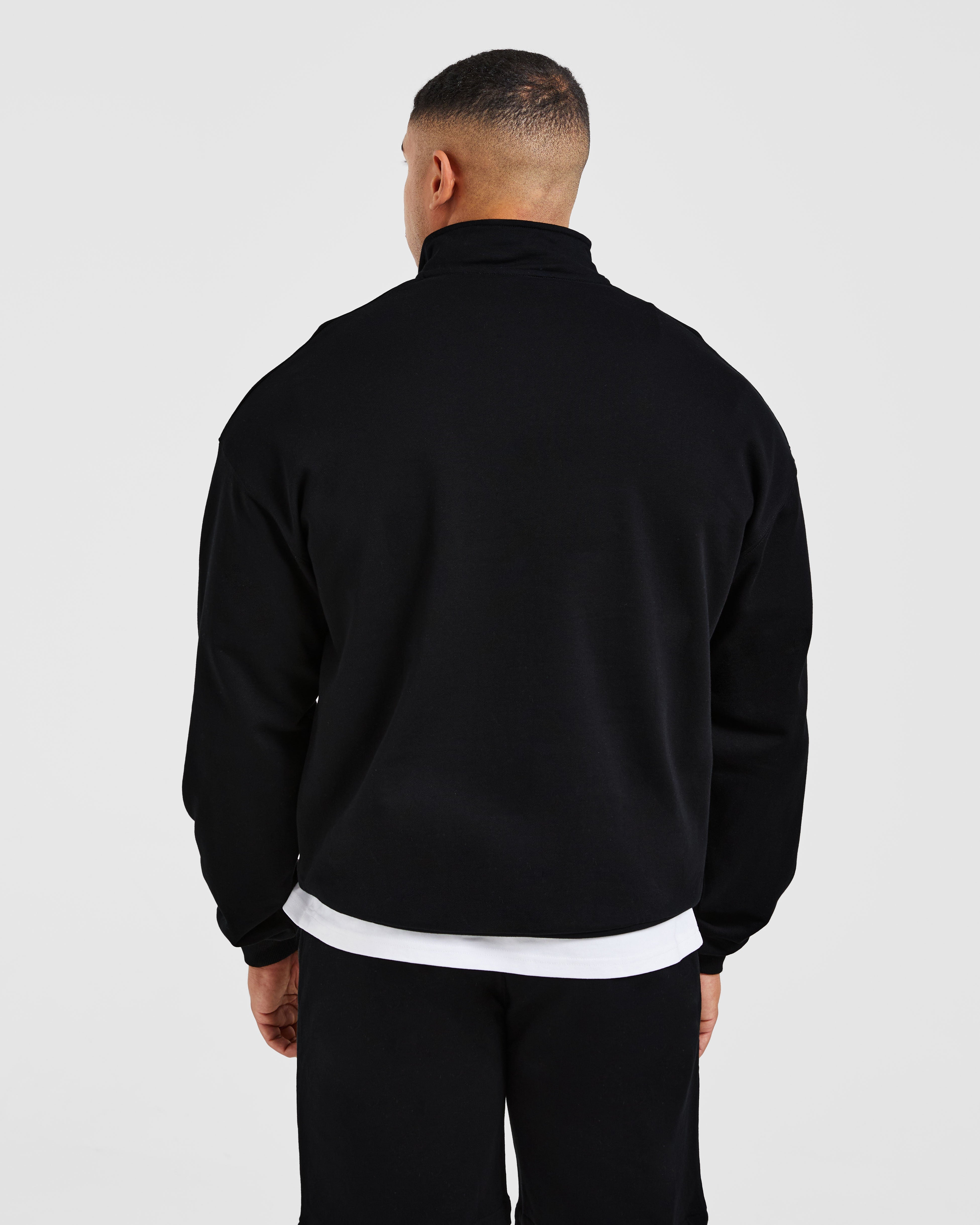 Rebound 1/4 Zip Pullover - Noir