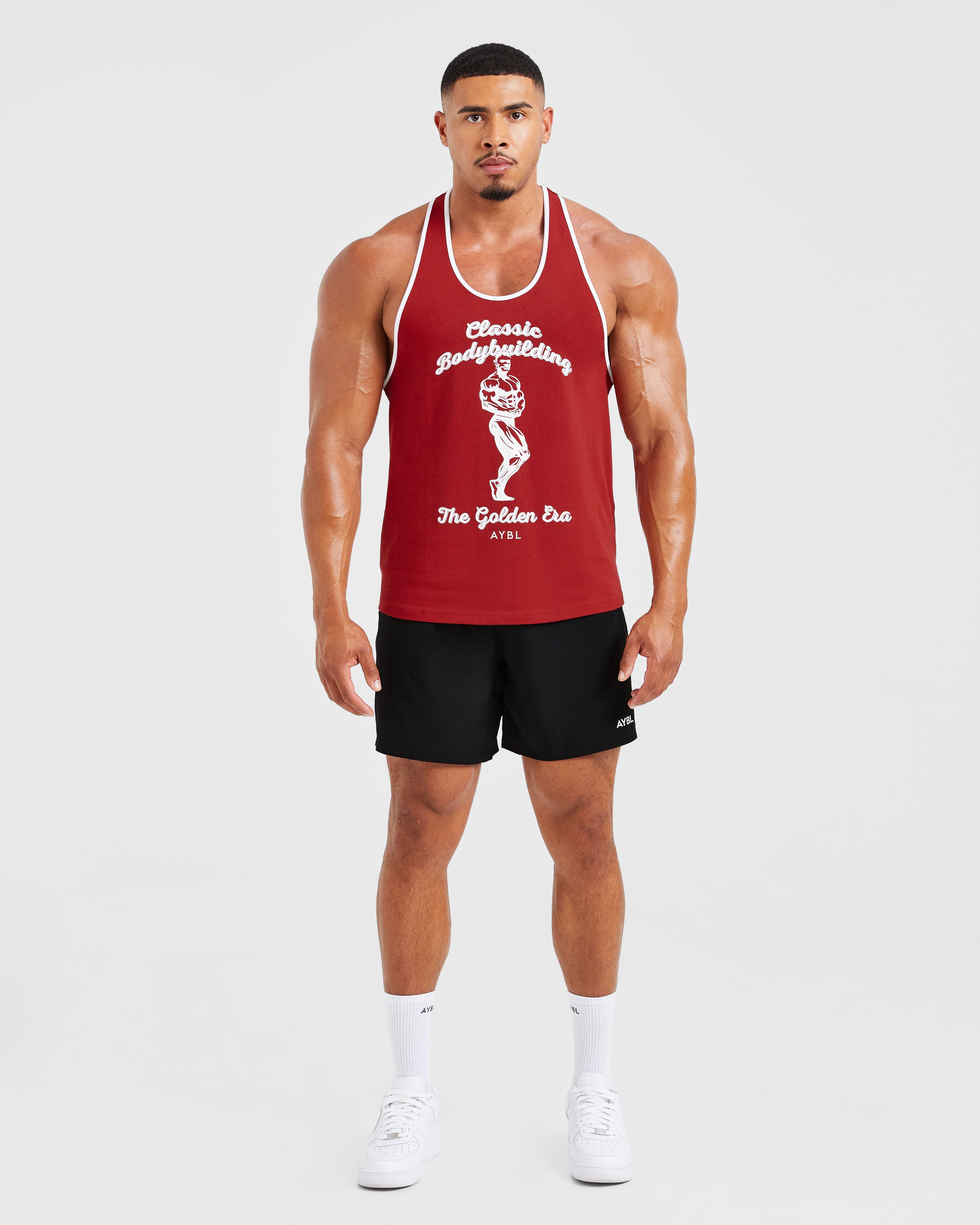 Wesley Vissers X Classic Bodybuilding Stringer - Deep Rouge