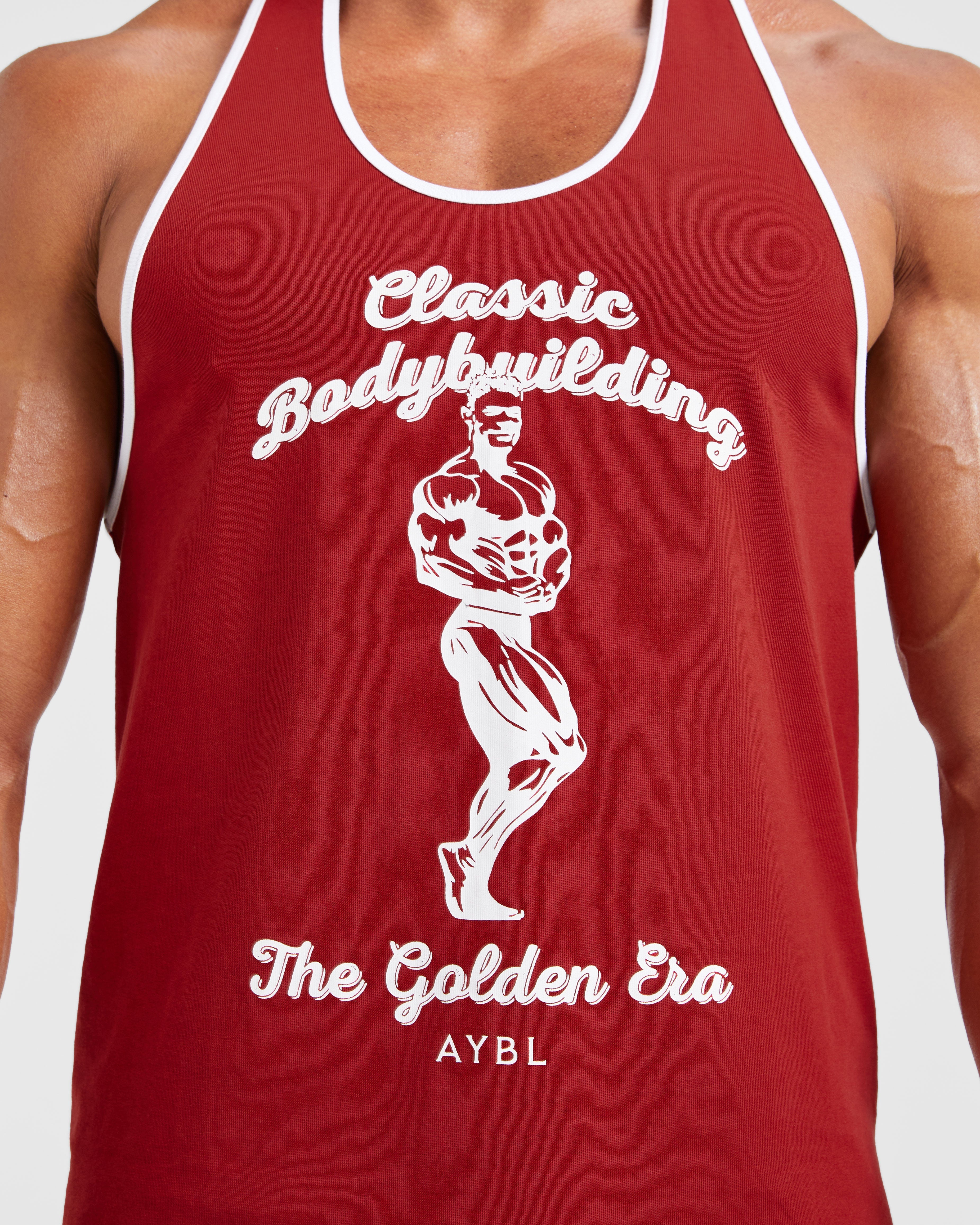 Wesley Vissers X Classic Bodybuilding Stringer - Deep Rouge