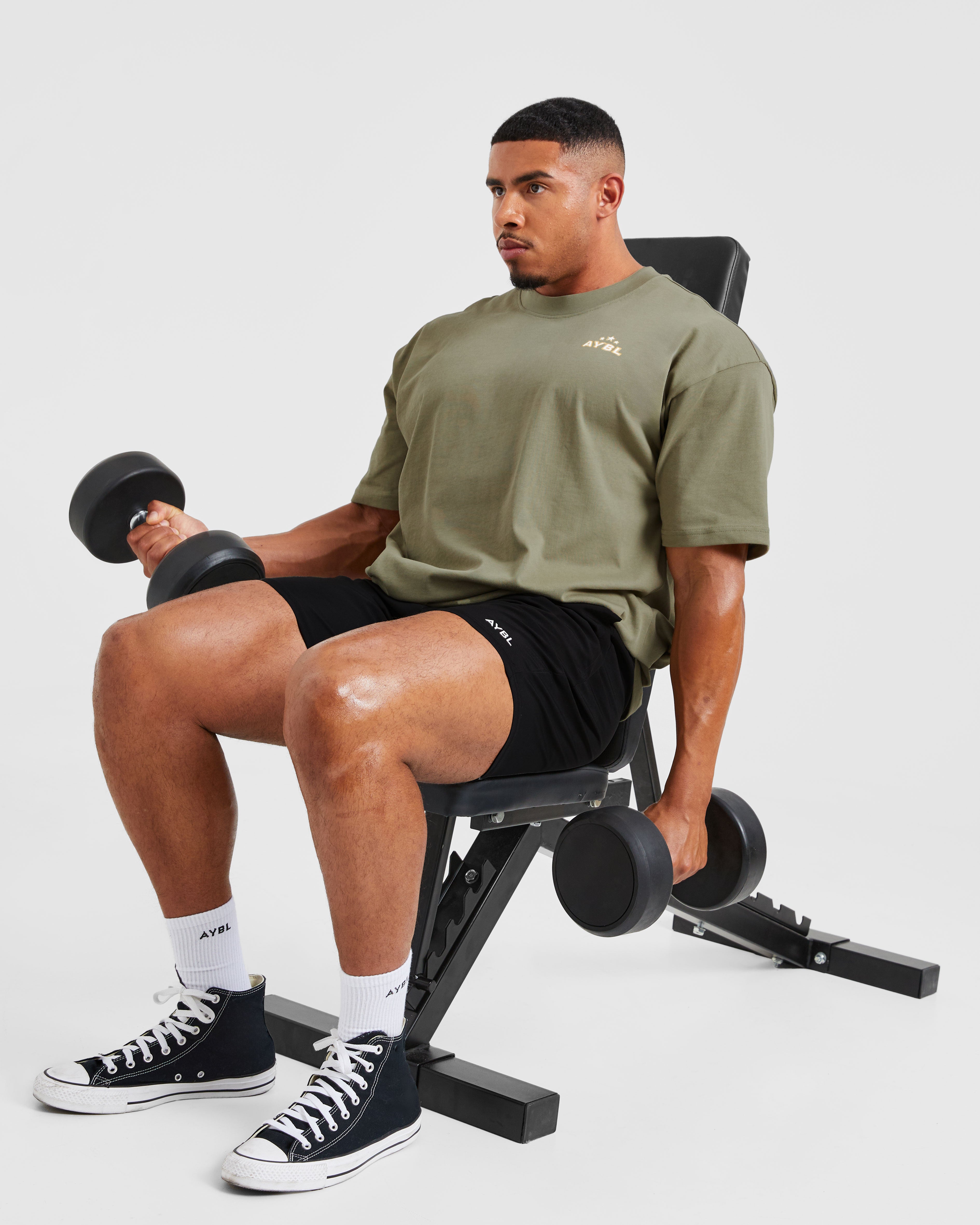 Wesley Vissers X Body Building Essentials Oversized T Shirt - Desert Green