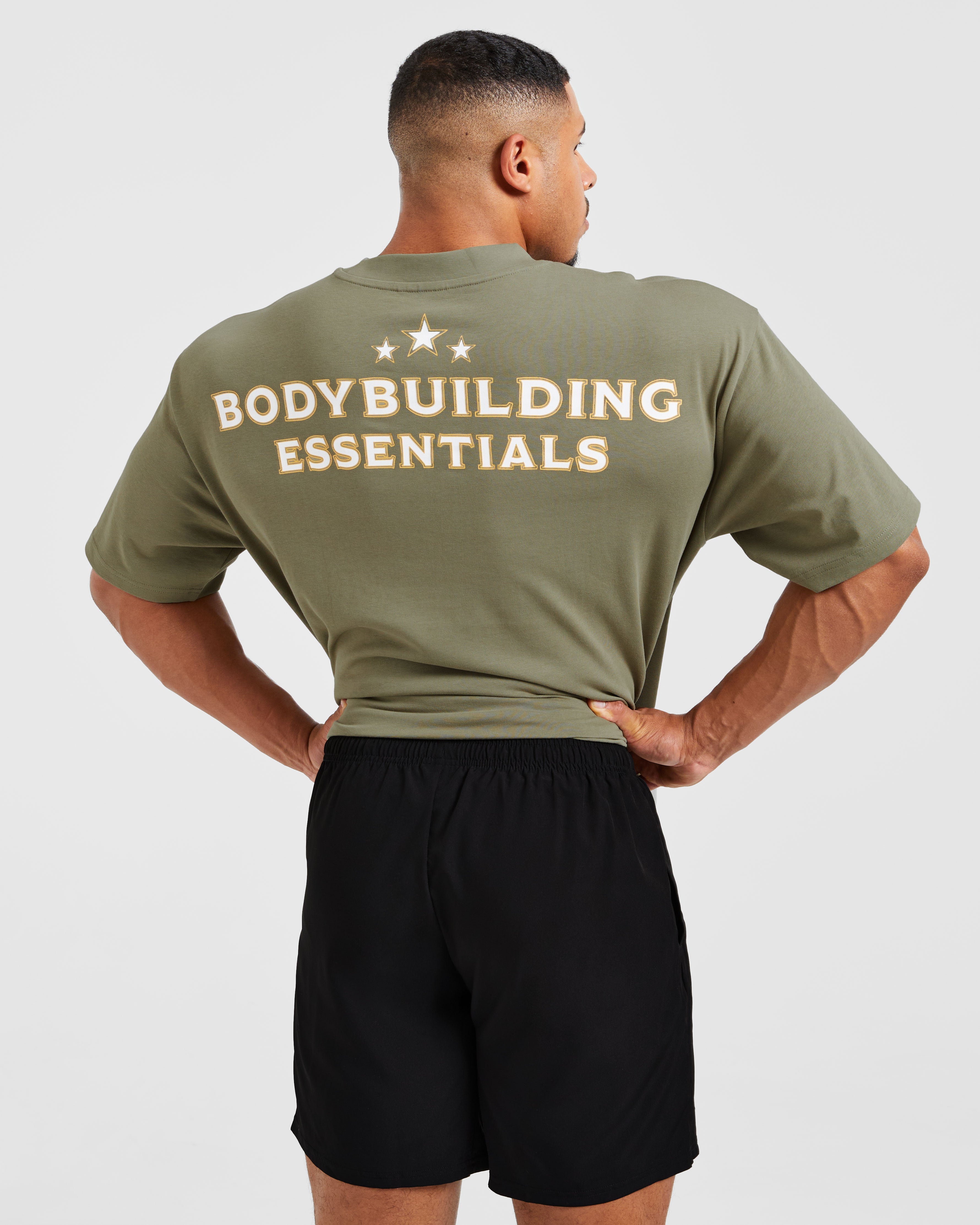 Wesley Vissers X Body Building Essentials Oversized T Shirt - Desert Green