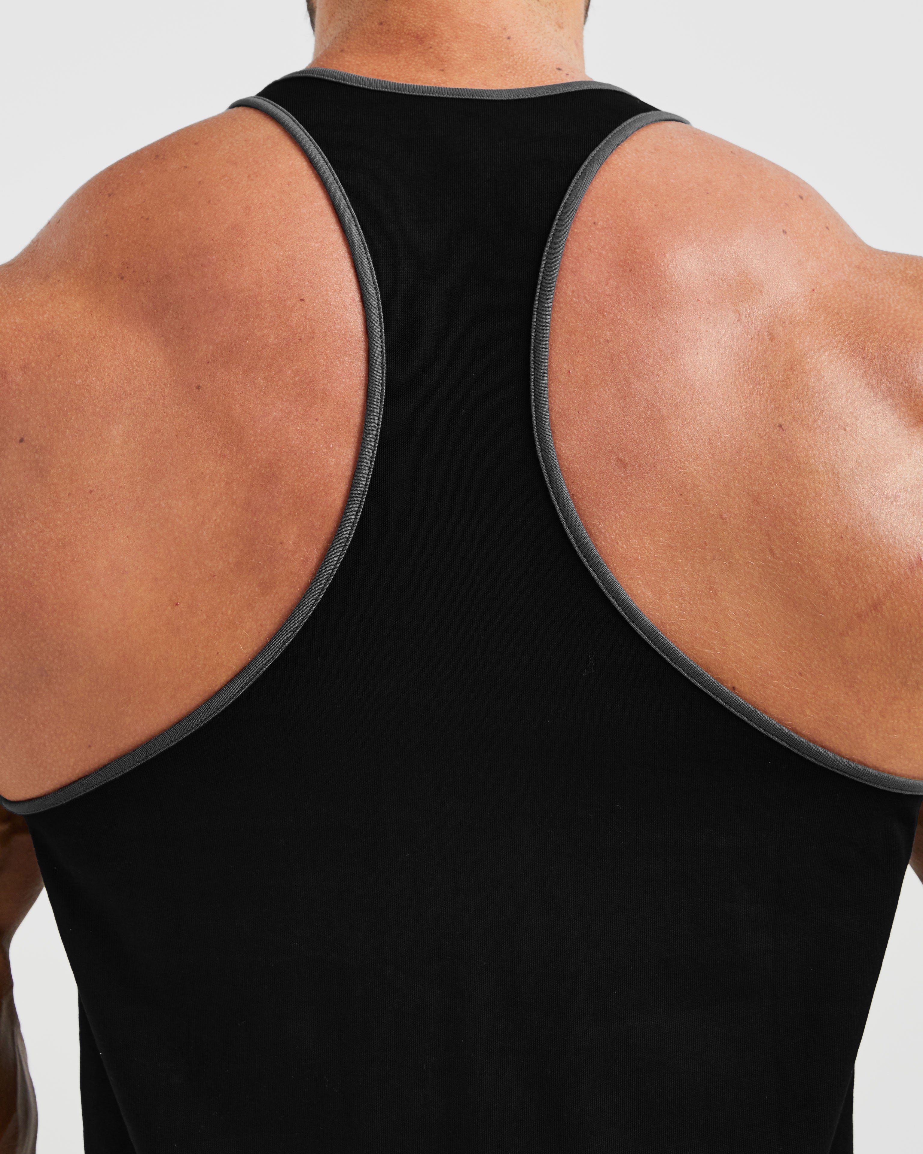Wesley Vissers X Classic Bodybuilding Stringer - Noir/Charcoal