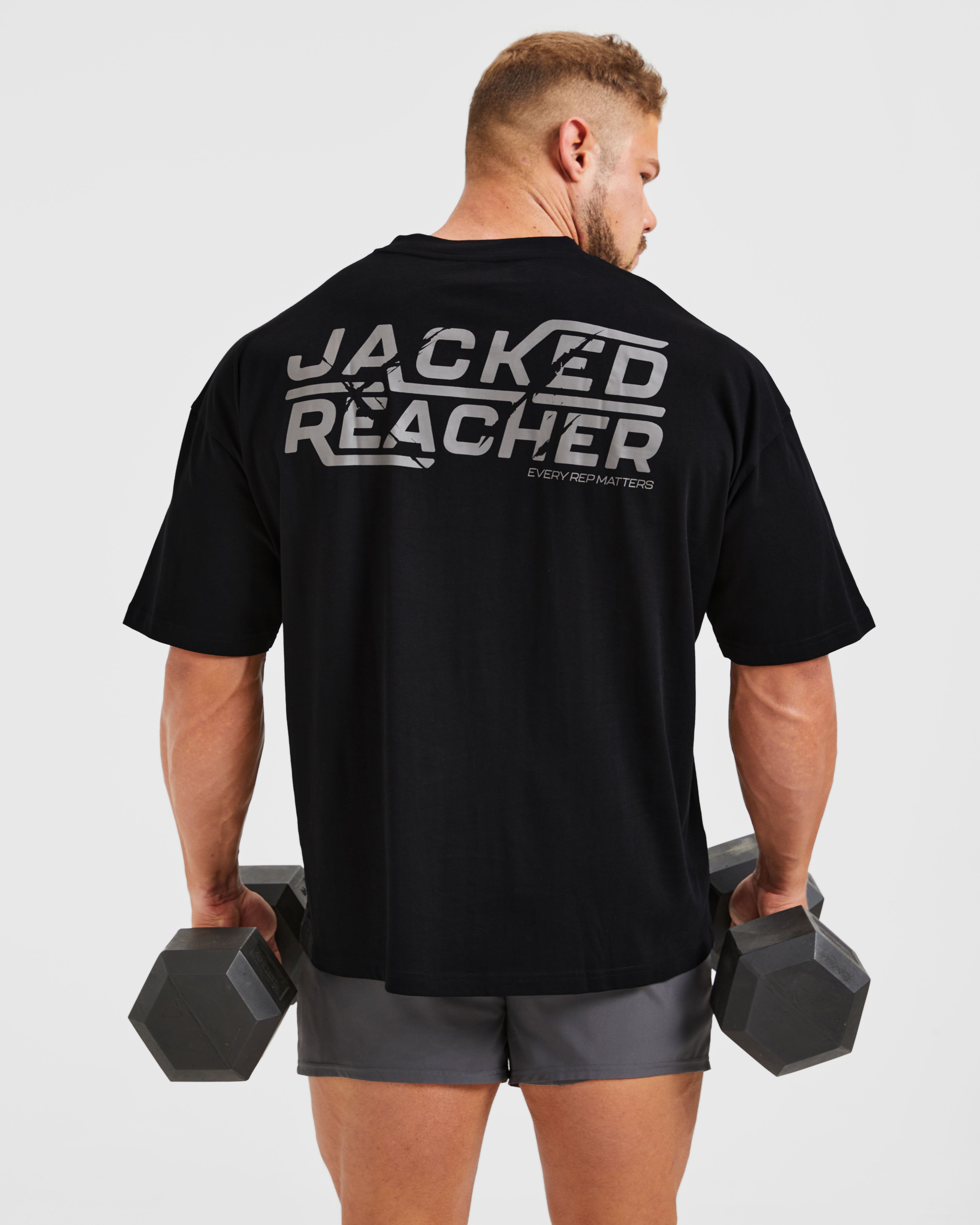 Wesley Vissers X Jacked Reacher Oversized T Shirt - Noir