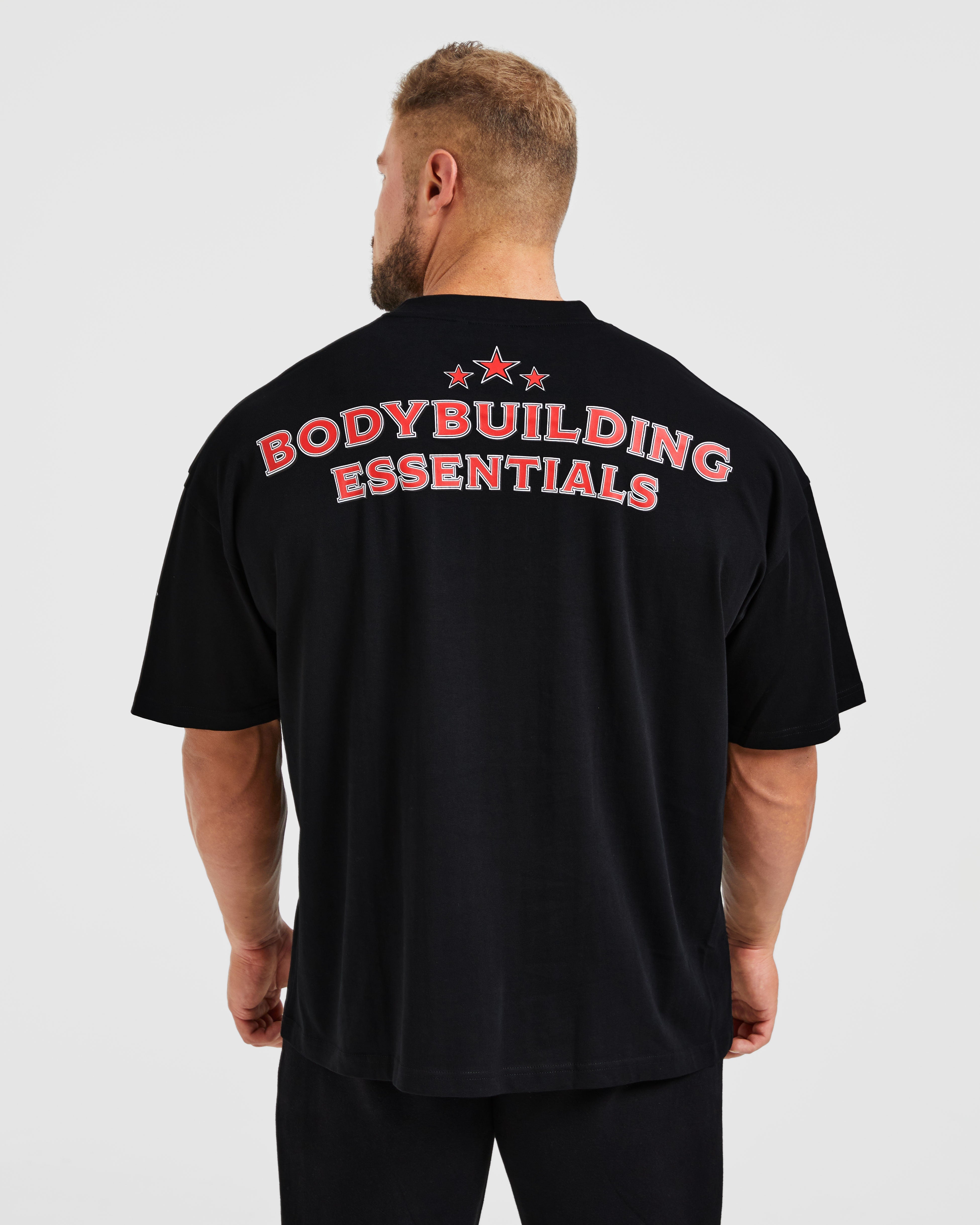 Wesley Vissers X Body Building Essentials Oversized T Shirt - Noir/Rouge
