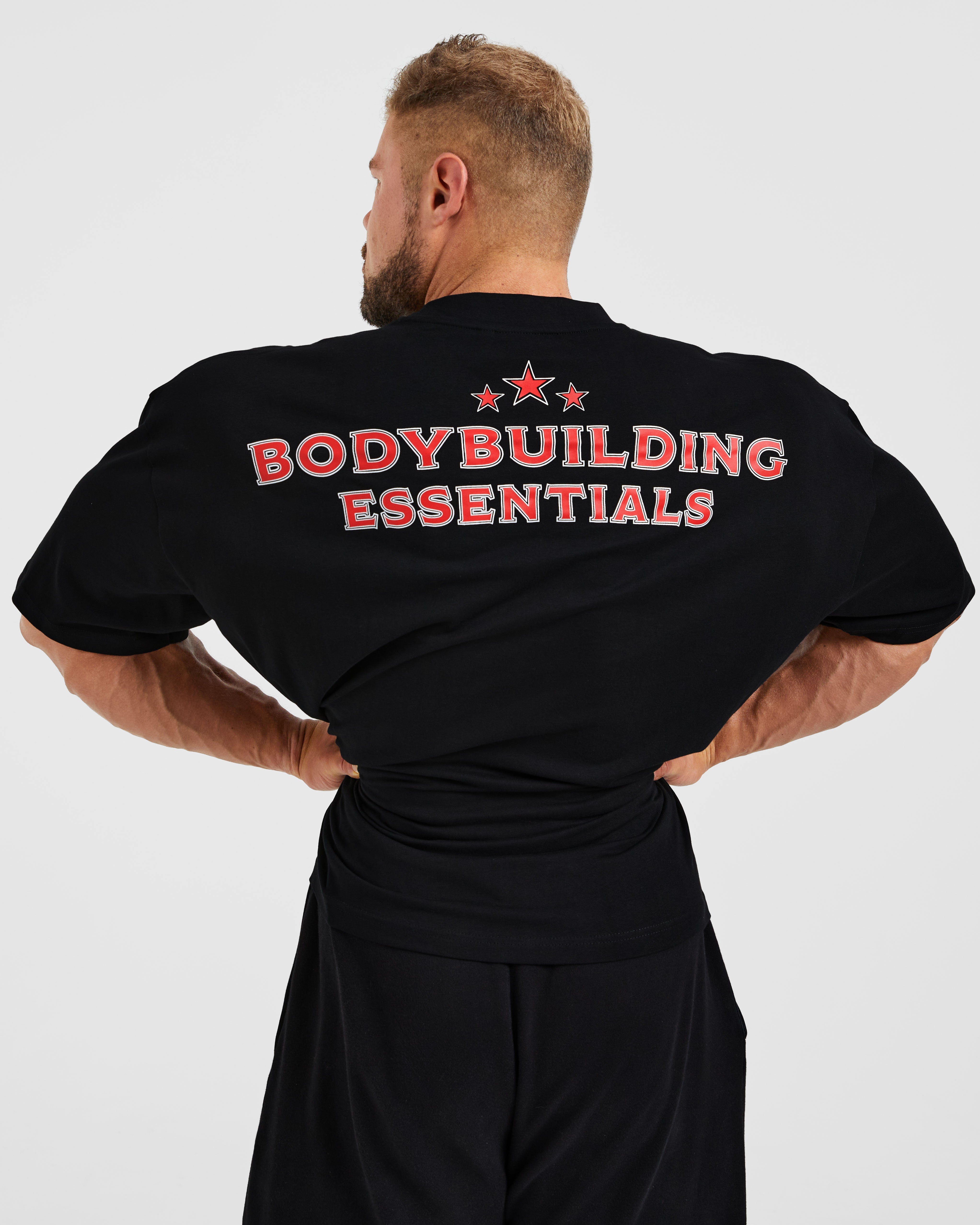 Wesley Vissers X Body Building Essentials Oversized T Shirt - Noir/Rouge
